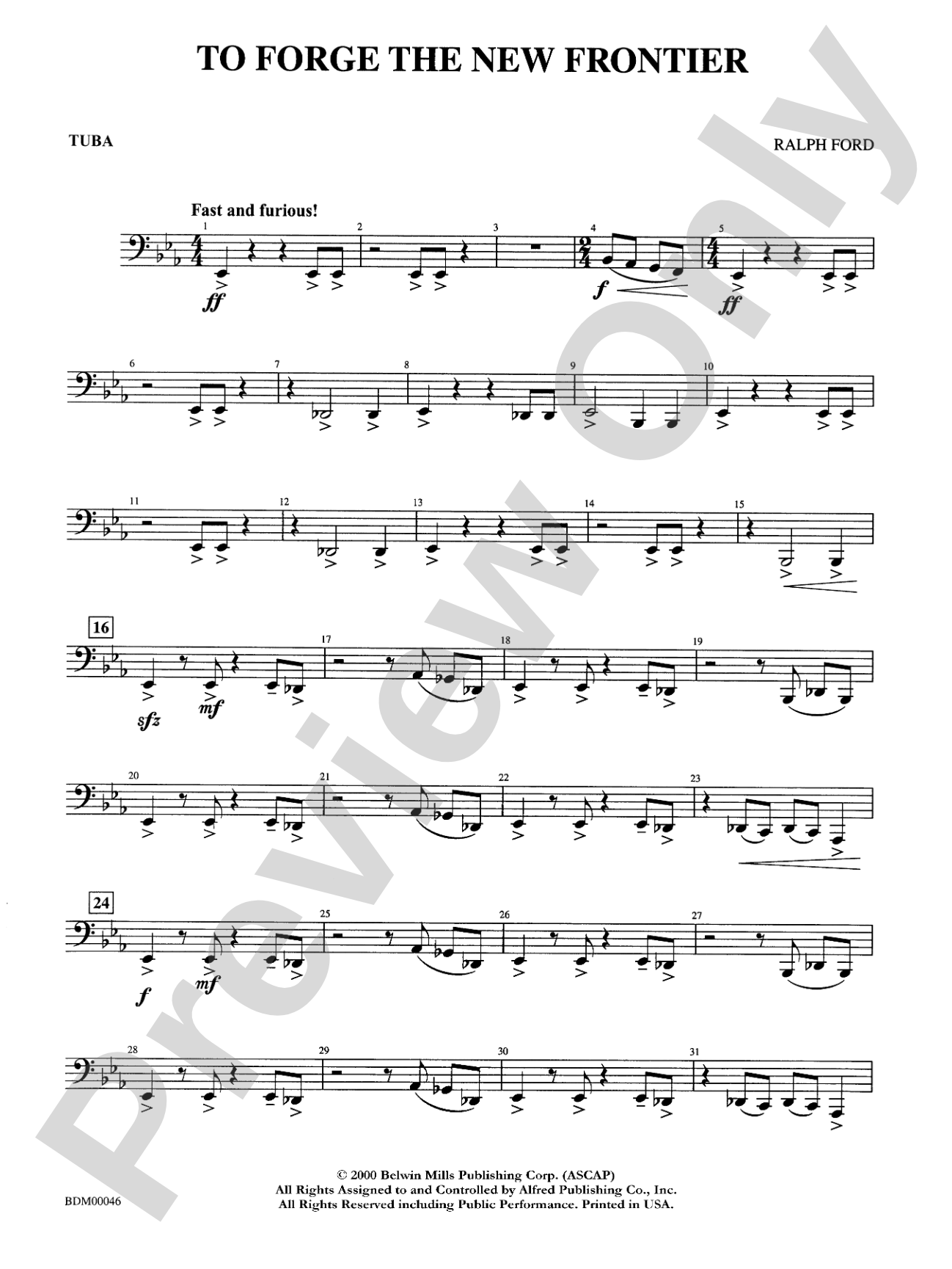 To Forge the New Frontier: Tuba