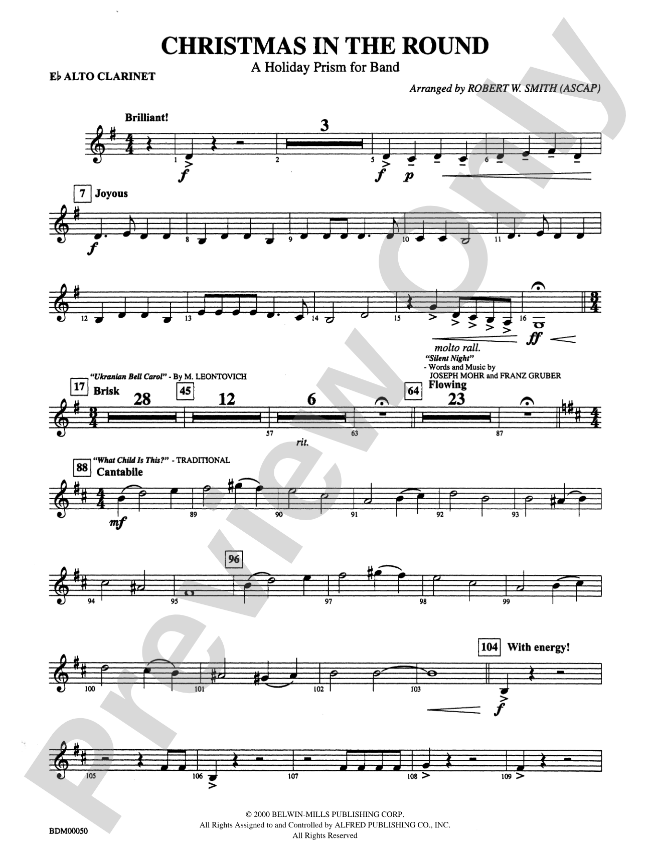 Christmas in the Round: E-flat Alto Clarinet