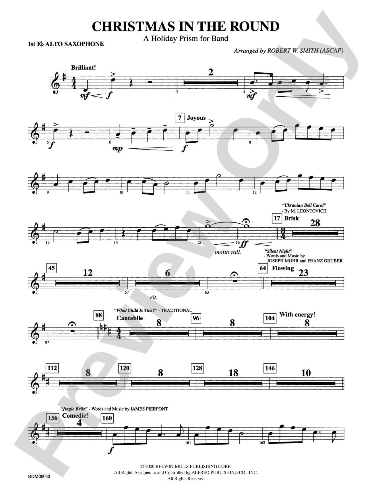 Christmas in the Round: E-flat Alto Saxophone