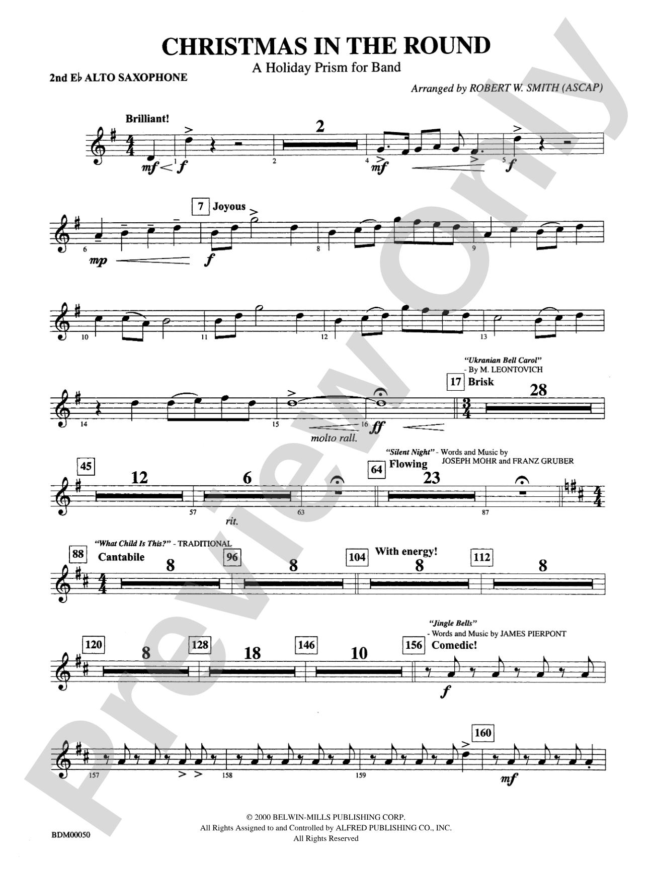 Christmas in the Round: 2nd E-flat Alto Saxophone
