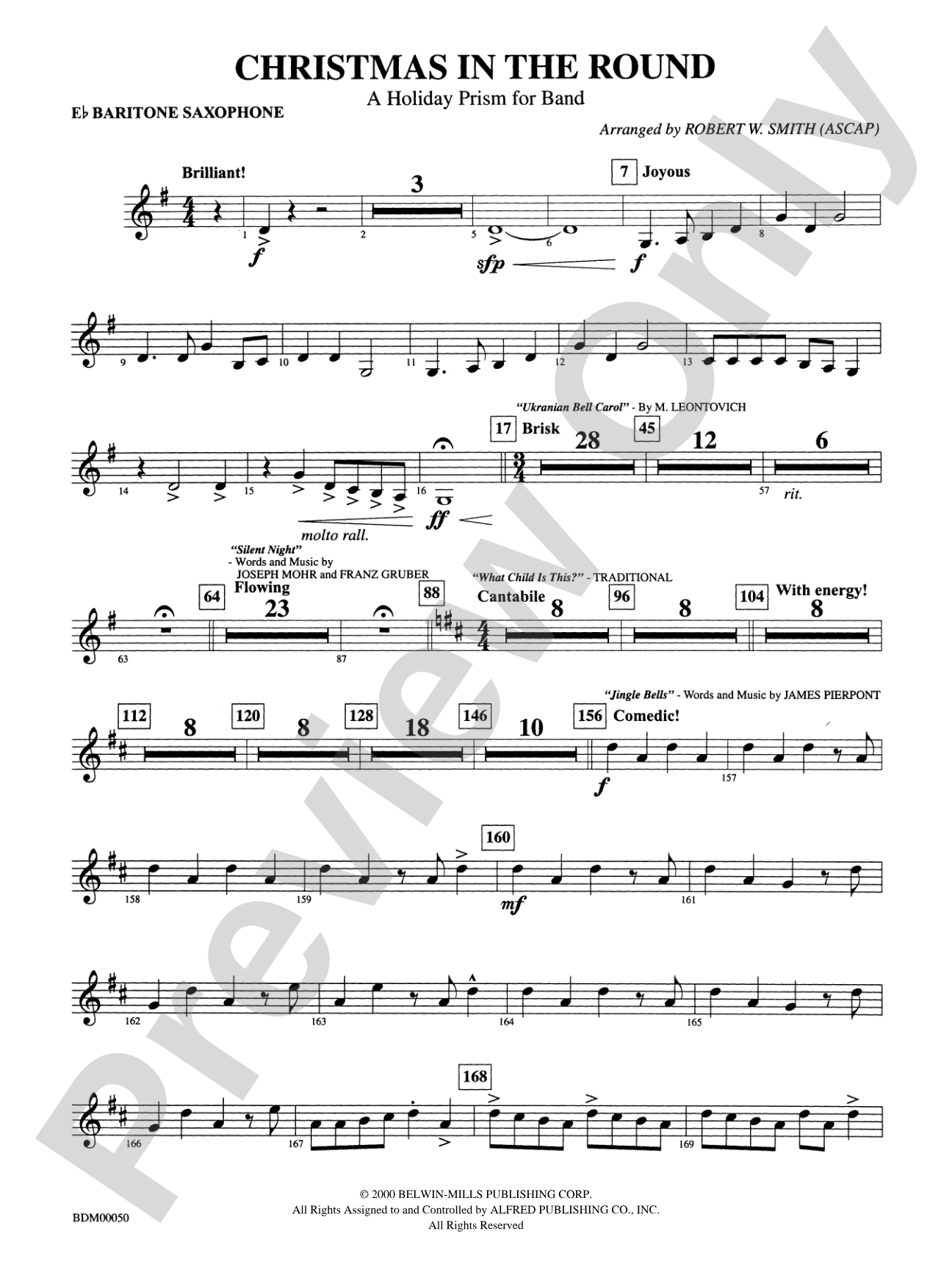 Christmas in the Round: E-flat Baritone Saxophone