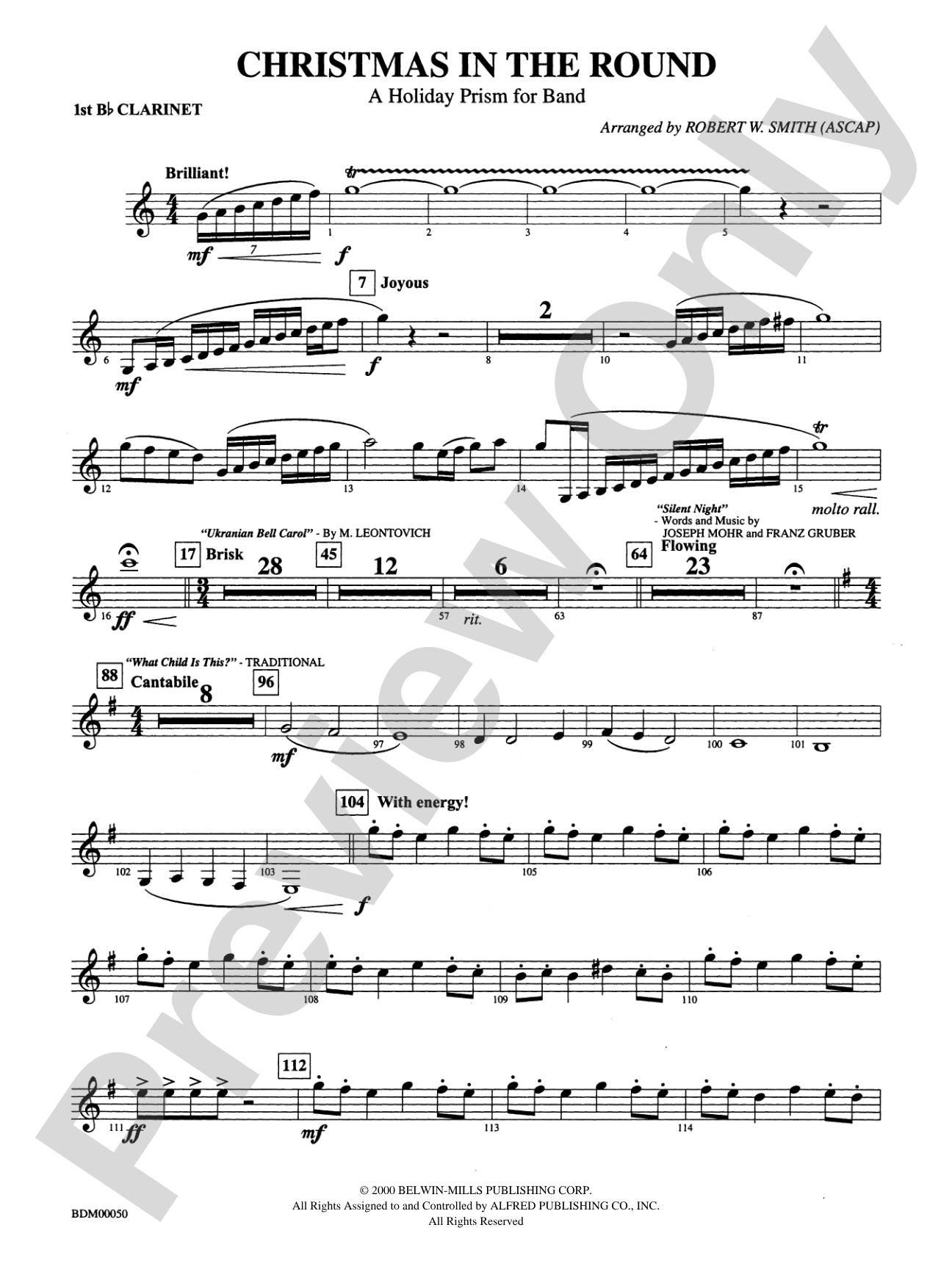 Christmas in the Round: 1st B-flat Clarinet