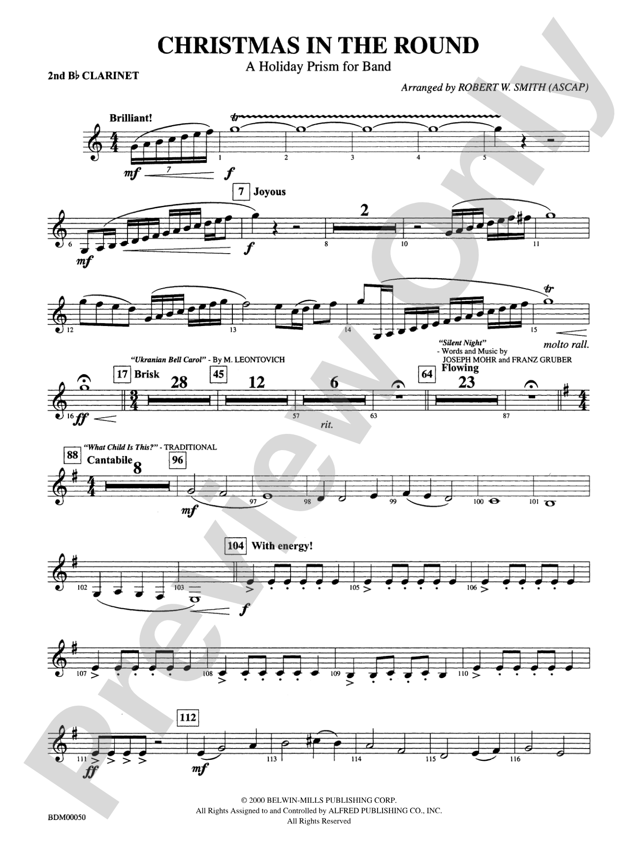 Christmas in the Round: 2nd B-flat Clarinet