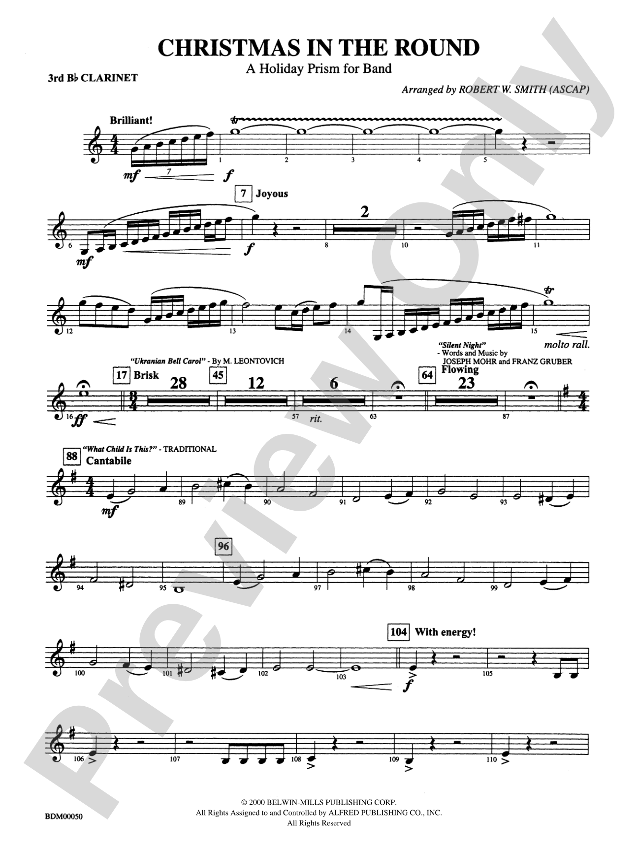 Christmas in the Round: 3rd B-flat Clarinet