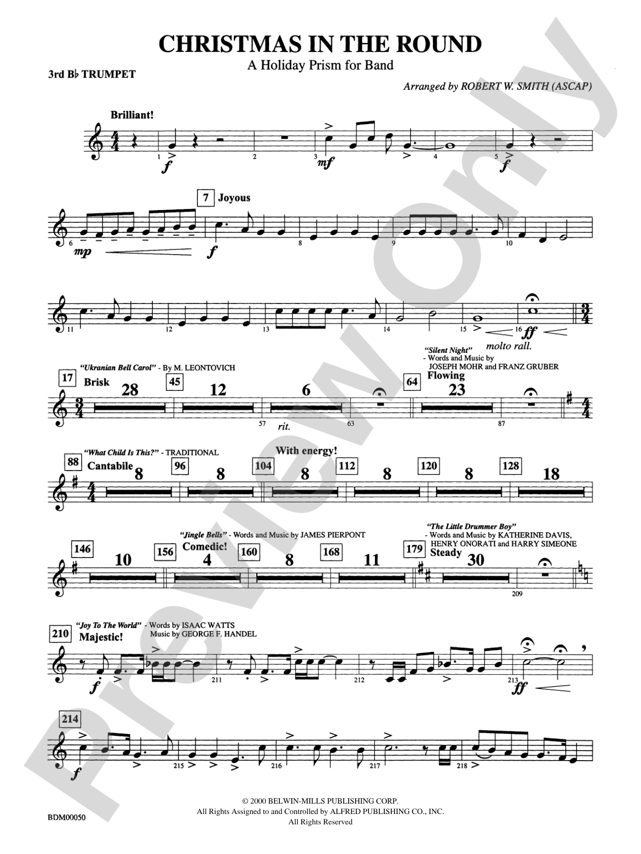 Christmas in the Round: 3rd B-flat Trumpet