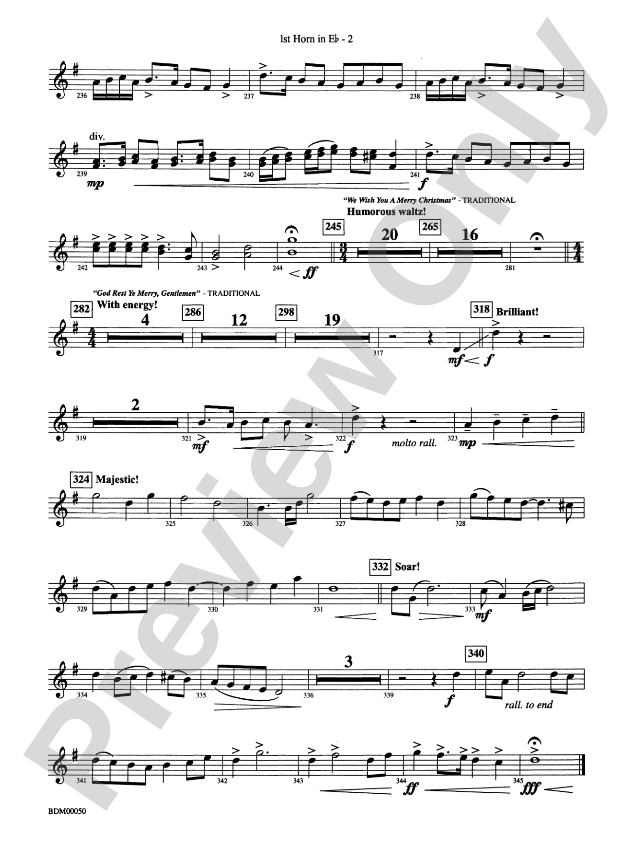 Christmas in the Round: (wp) 1st Horn in E-flat