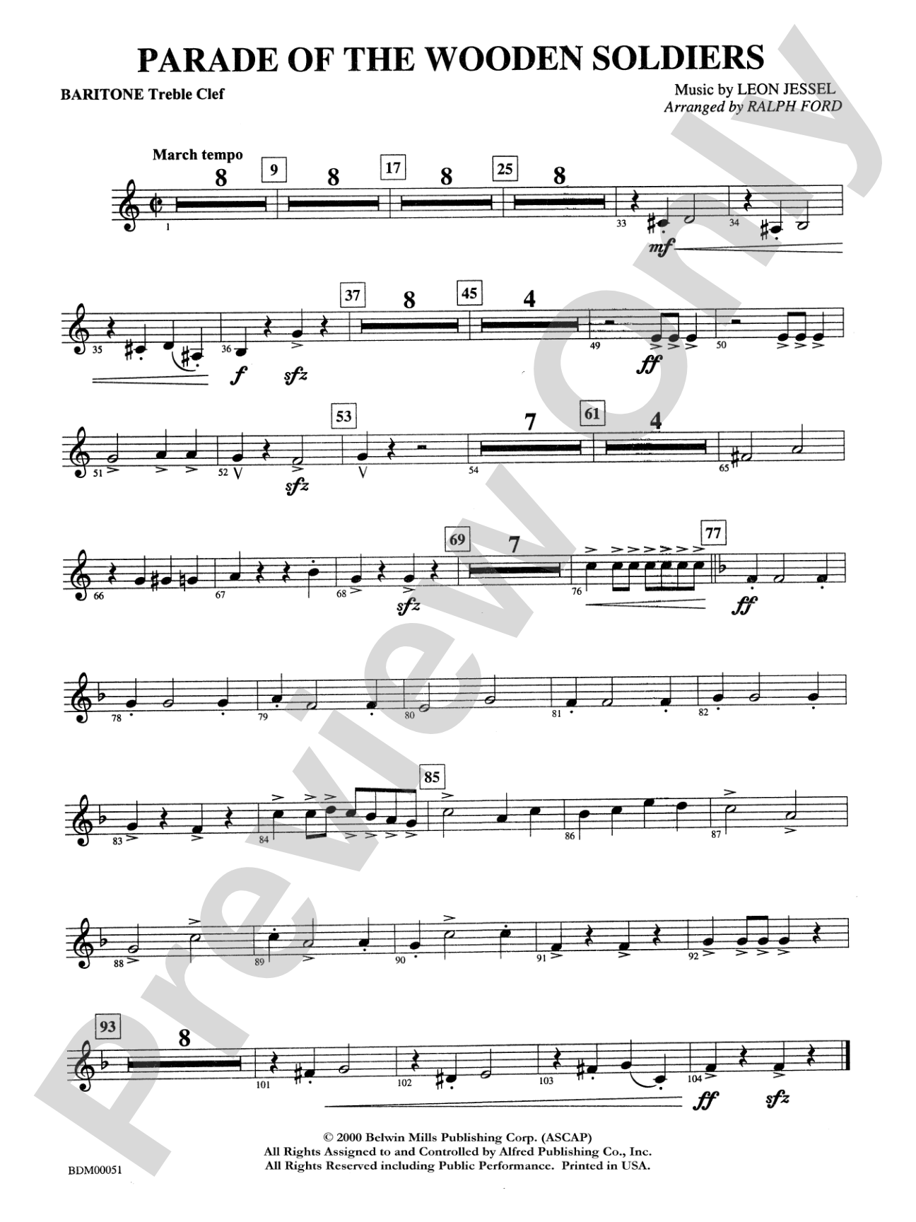 Parade of the Wooden Soldiers: Baritone T.C.