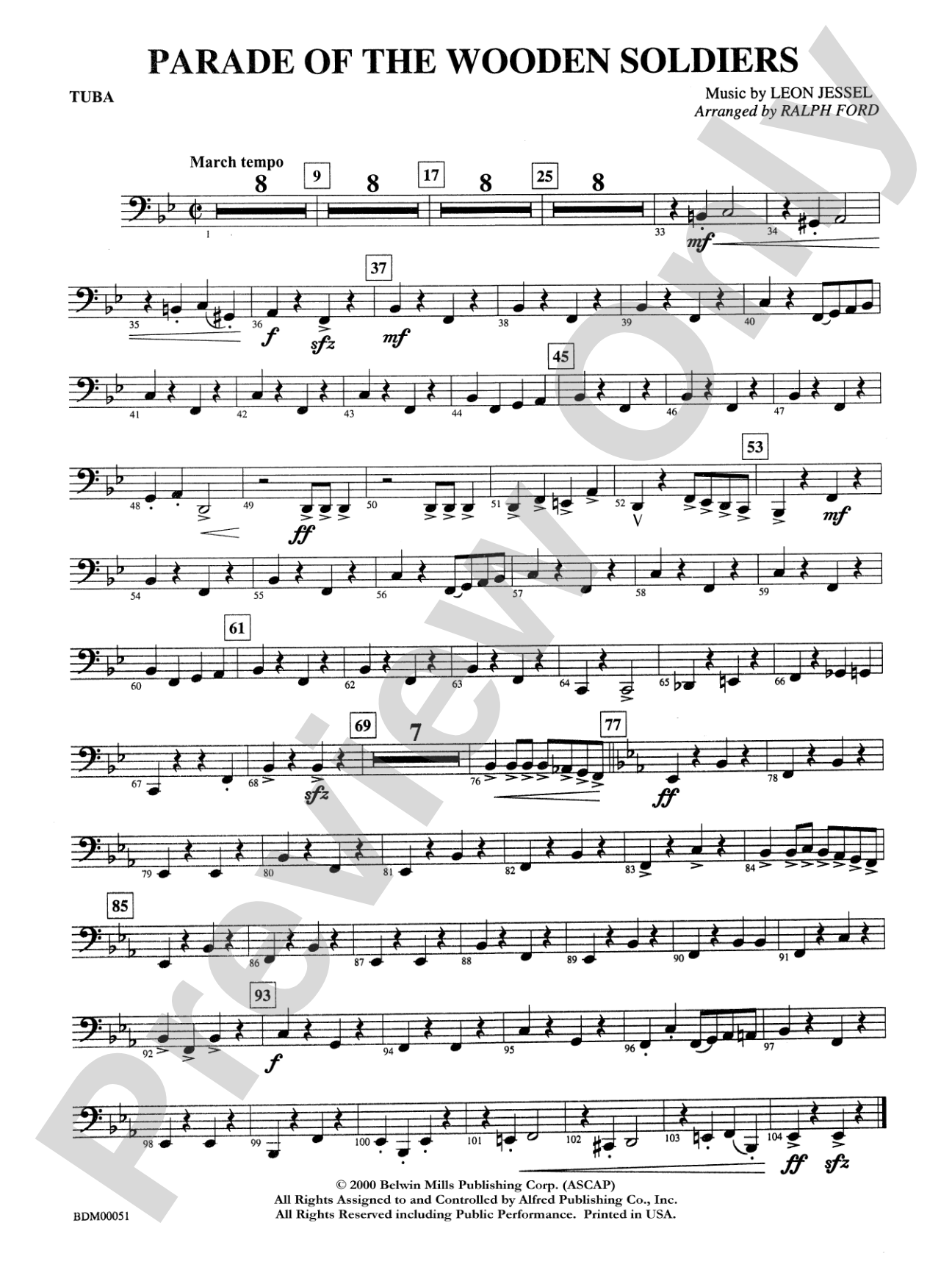 Parade of the Wooden Soldiers: Tuba