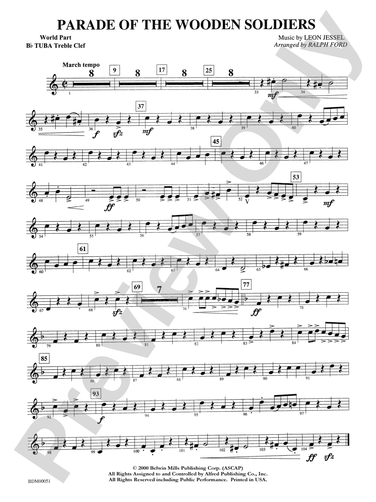 Parade of the Wooden Soldiers: WP B-flat Tuba T.C.