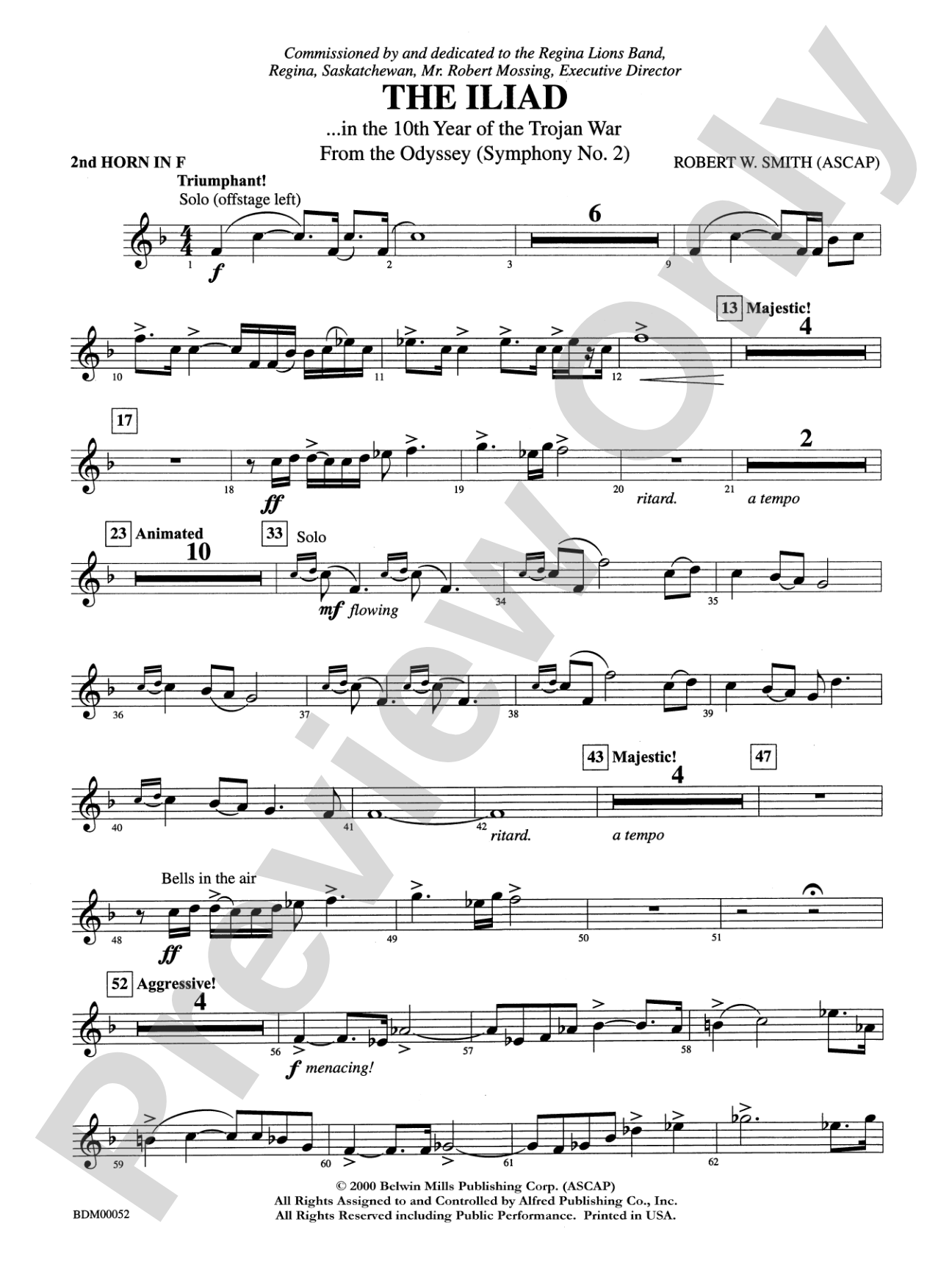 The Iliad (from The Odyssey (Symphony No. 2)): 2nd F Horn