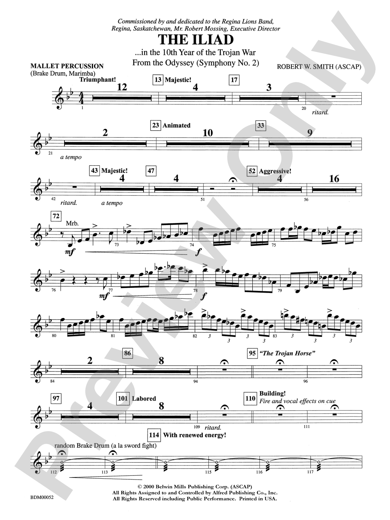 The Iliad (from The Odyssey (Symphony No. 2)): Mallets