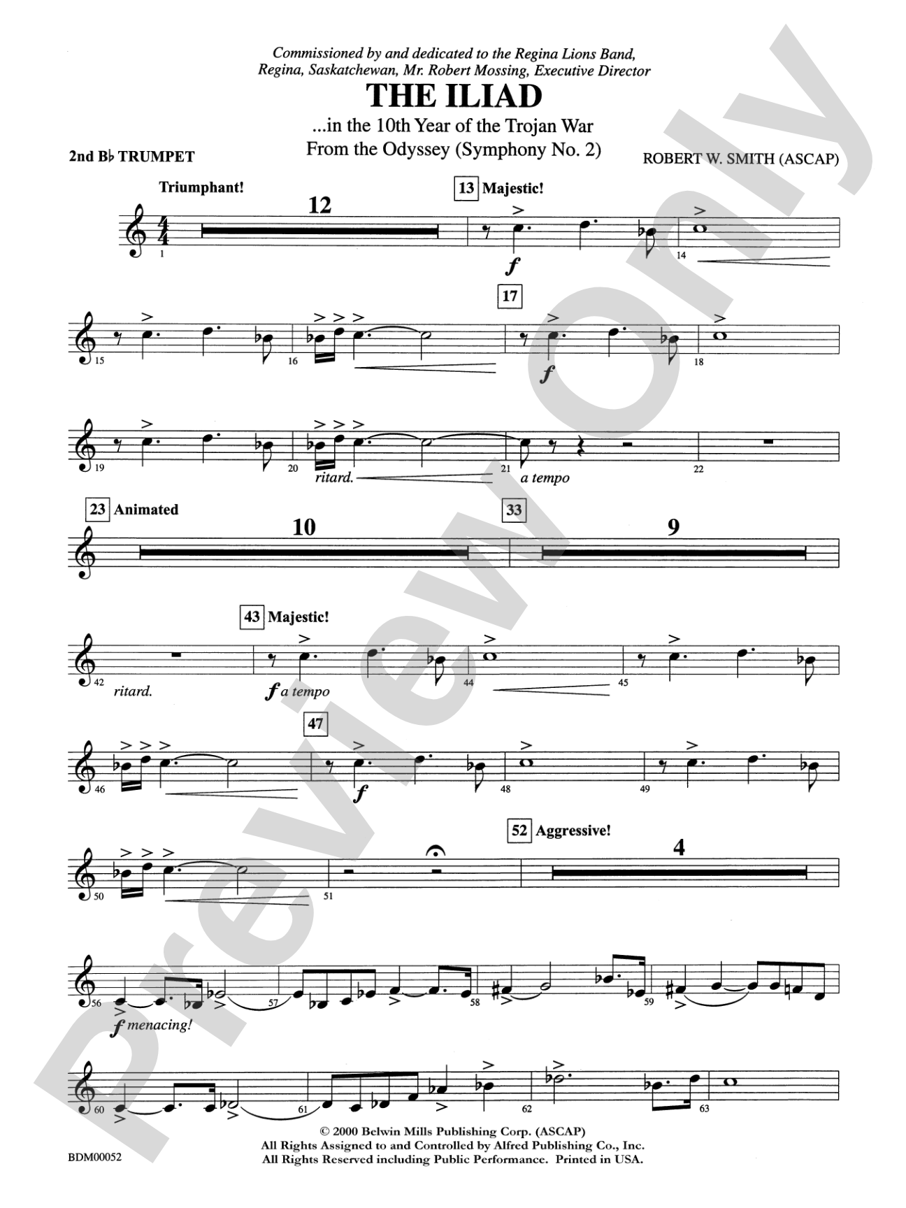 The Iliad (from The Odyssey (Symphony No. 2)): 2nd B-flat Trumpet