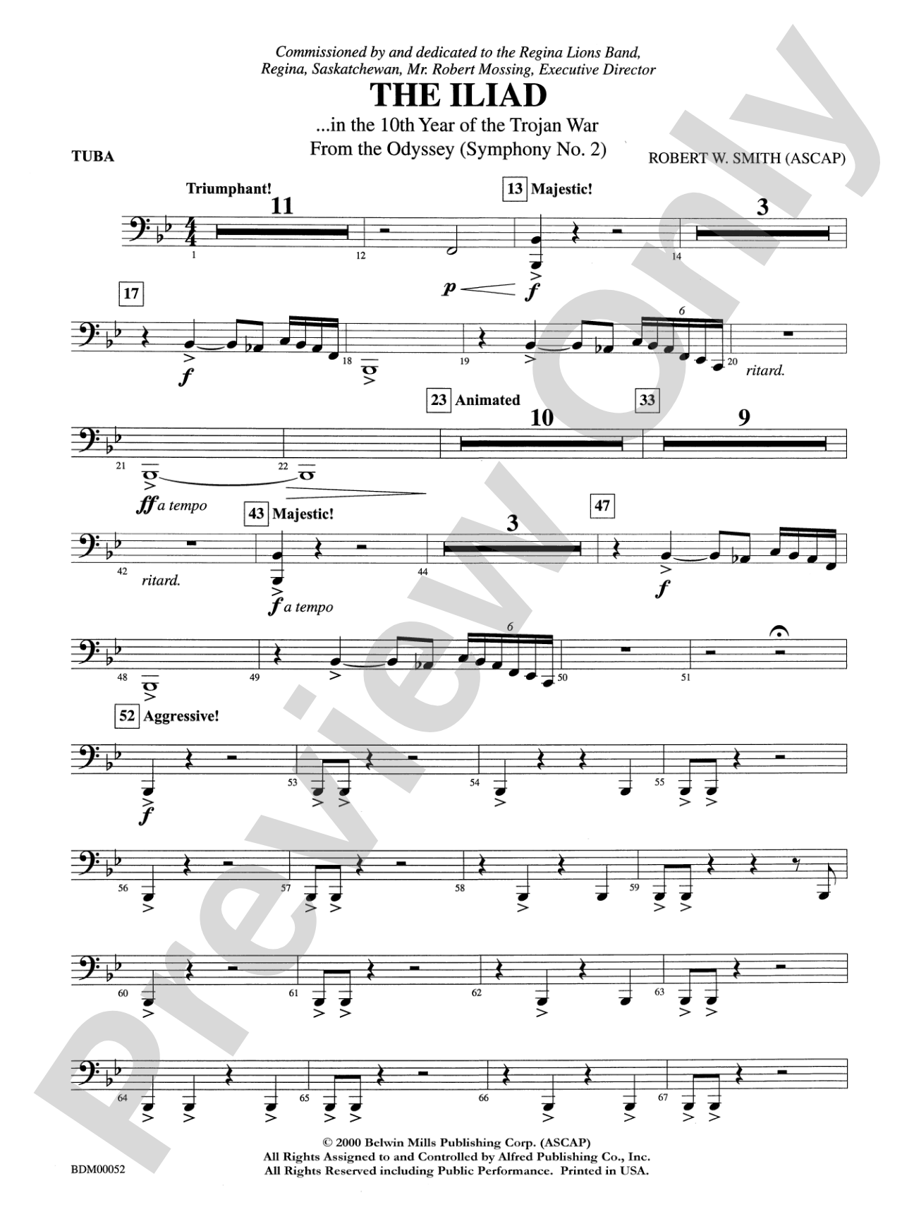 The Iliad (from The Odyssey (Symphony No. 2)): Tuba