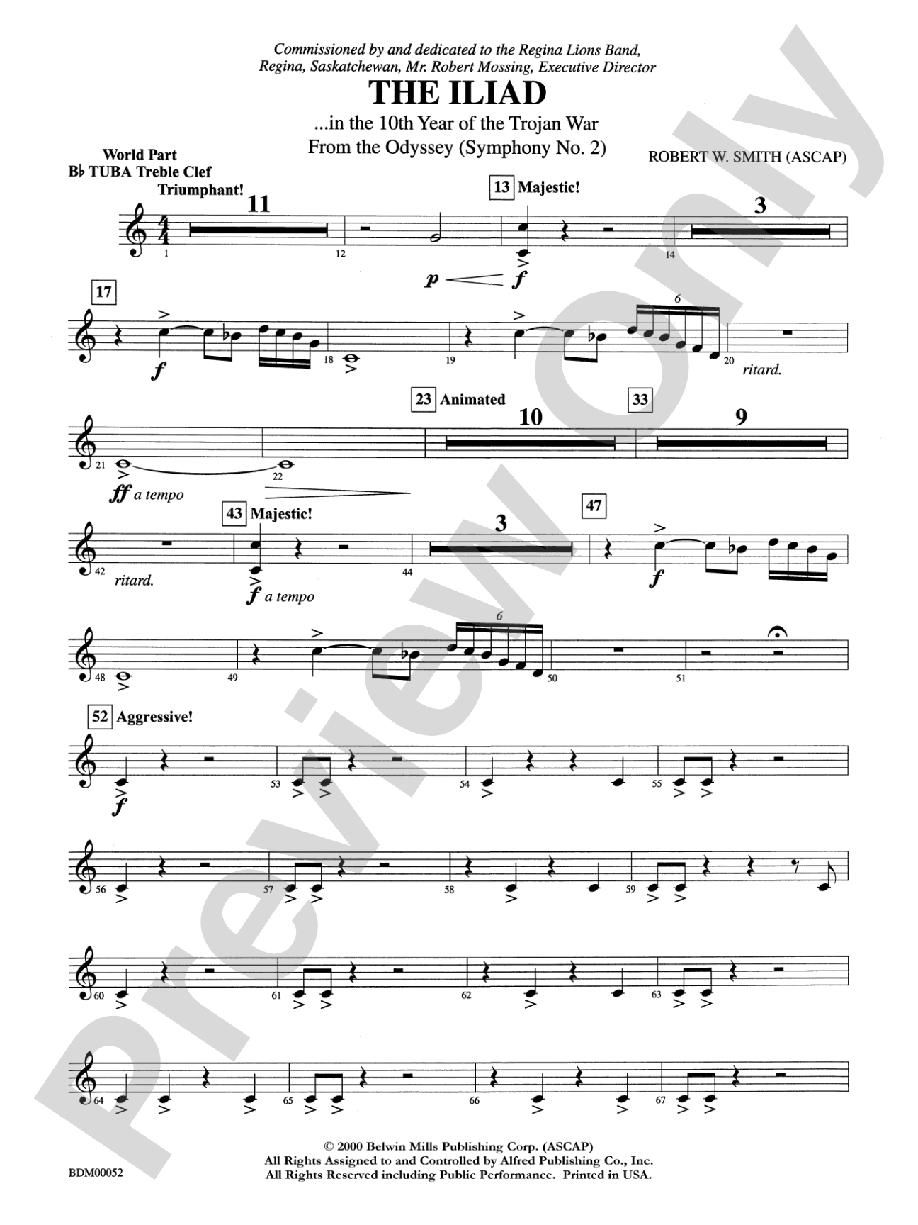 The Iliad (from The Odyssey (Symphony No. 2)): WP B-flat Tuba T.C.