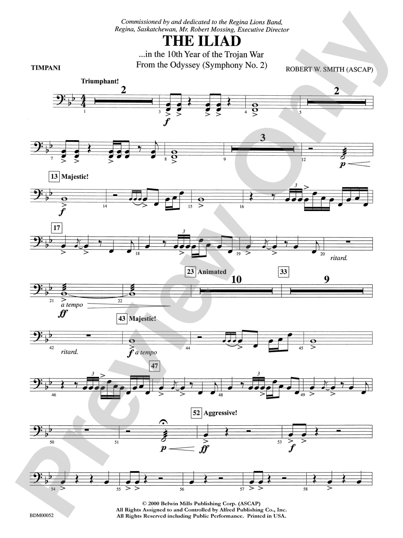 The Iliad (from The Odyssey (Symphony No. 2)): Timpani
