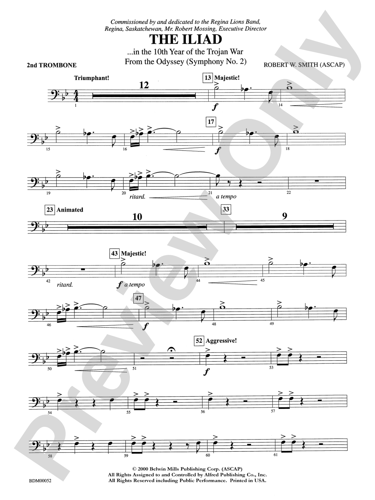 The Iliad (from The Odyssey (Symphony No. 2)): 2nd Trombone