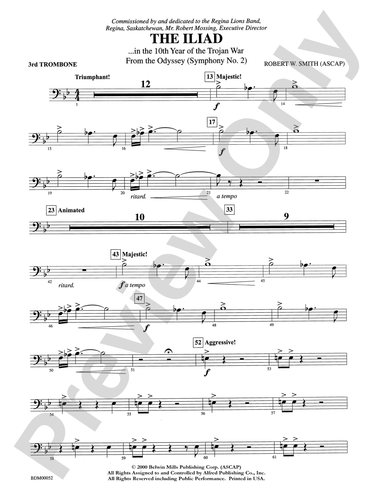 The Iliad (from The Odyssey (Symphony No. 2)): 3rd Trombone