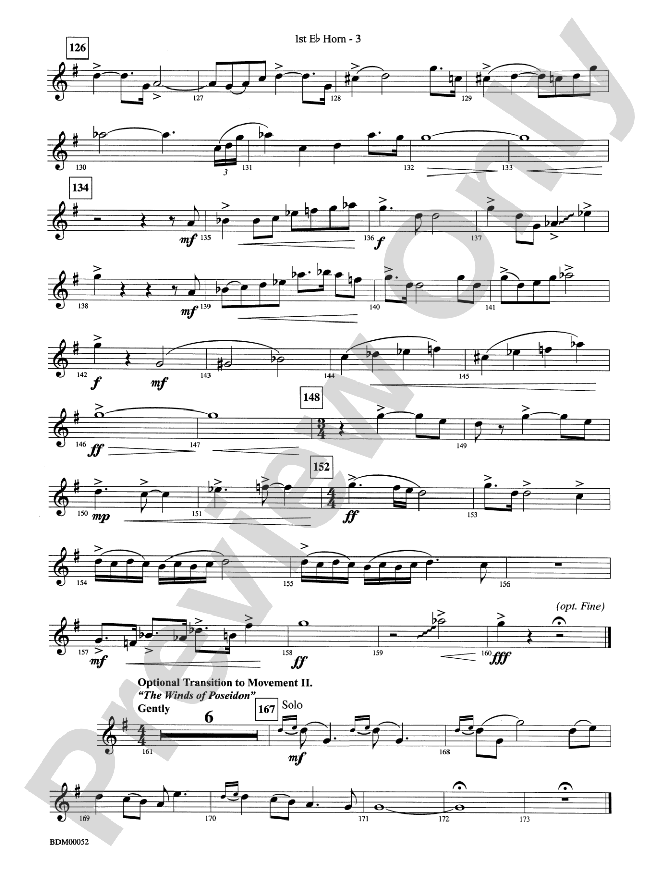 The Iliad (from The Odyssey (Symphony No. 2)): (wp) 1st Horn in E-flat