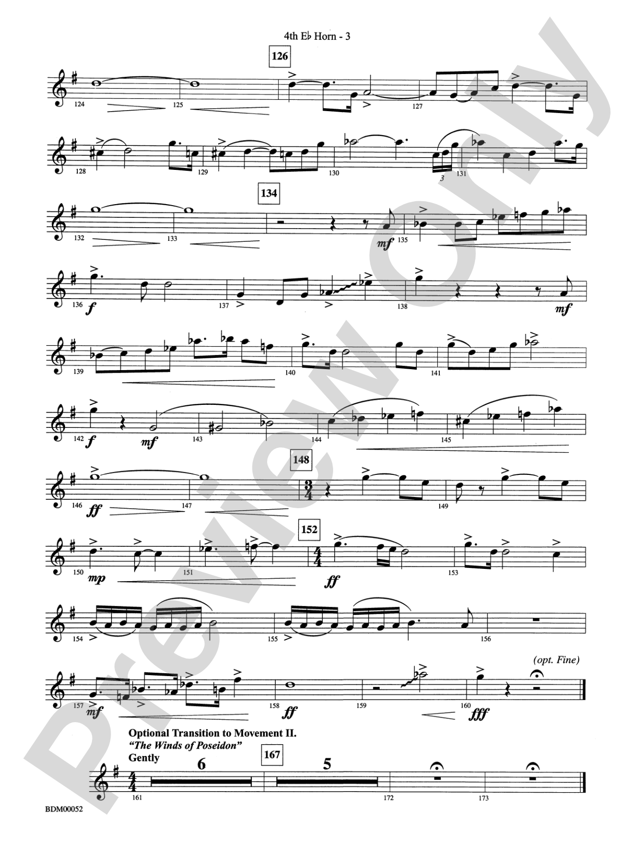 The Iliad (from The Odyssey (Symphony No. 2)): (wp) 4th Horn in E-flat