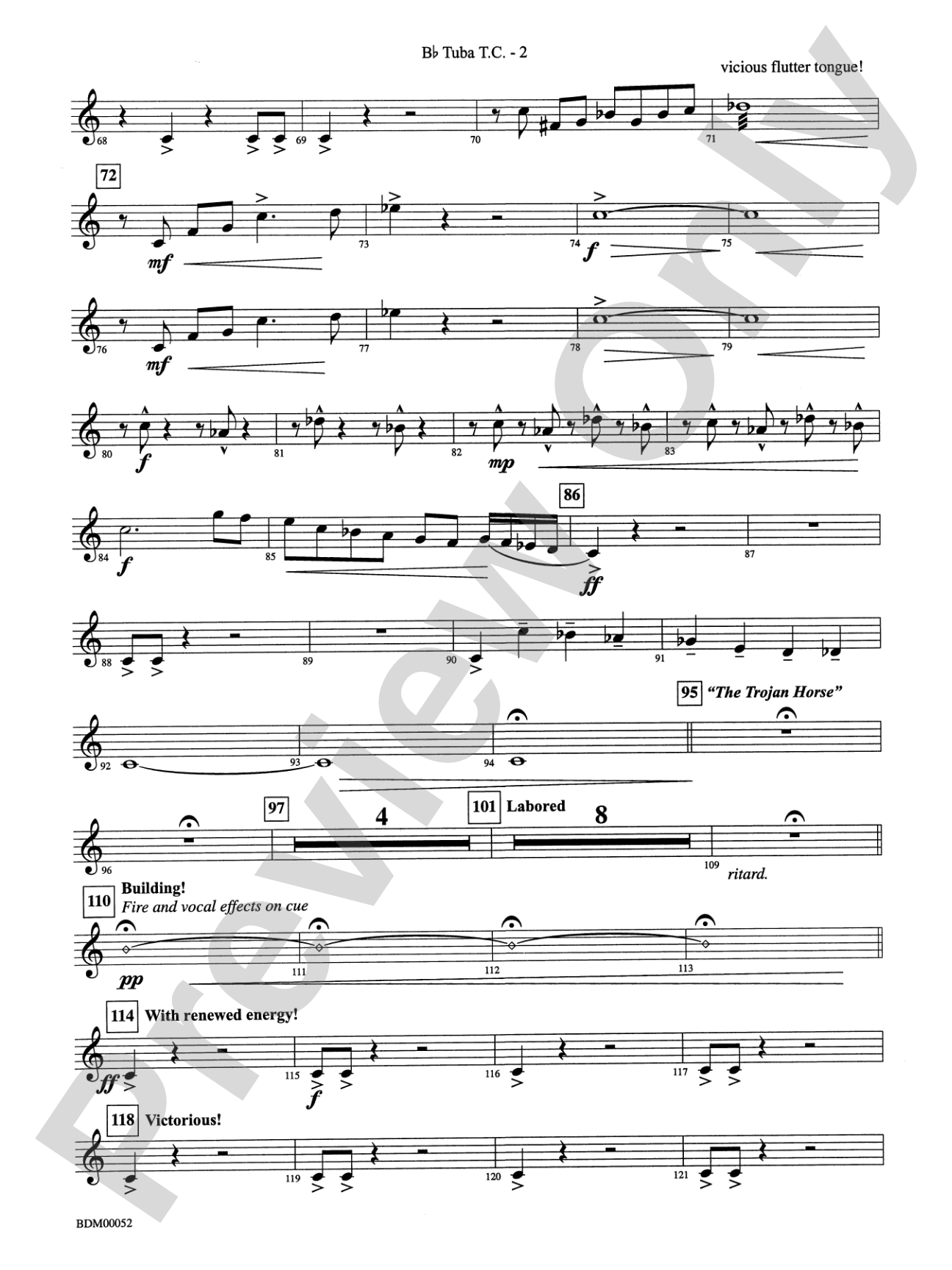 The Iliad (from The Odyssey (Symphony No. 2)): (wp) B-flat Tuba T.C.