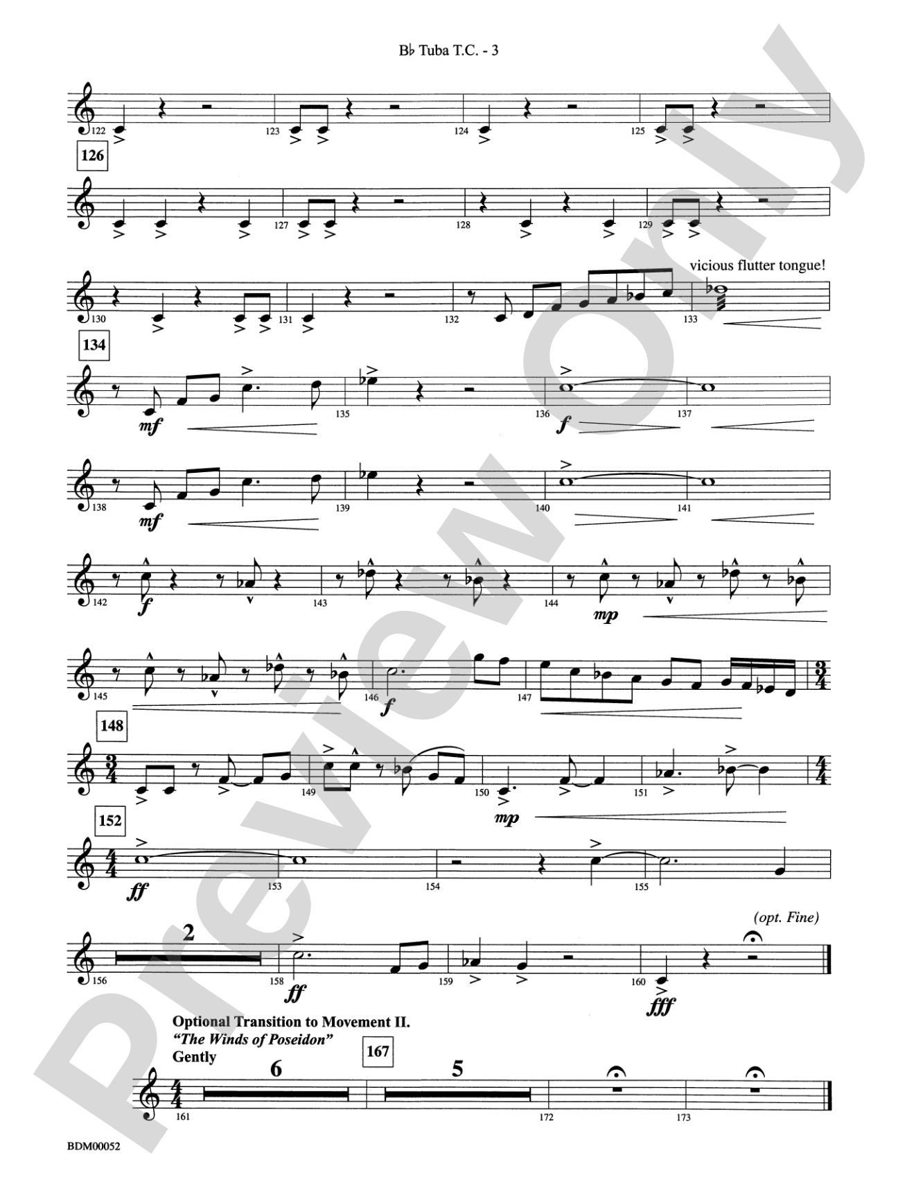 The Iliad (from The Odyssey (Symphony No. 2)): (wp) B-flat Tuba T.C.