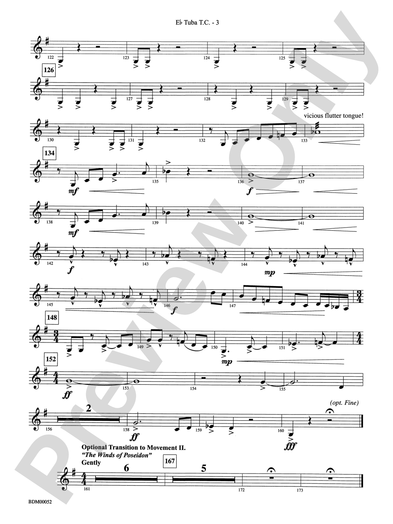 The Iliad (from The Odyssey (Symphony No. 2)): (wp) E-flat Tuba T.C.