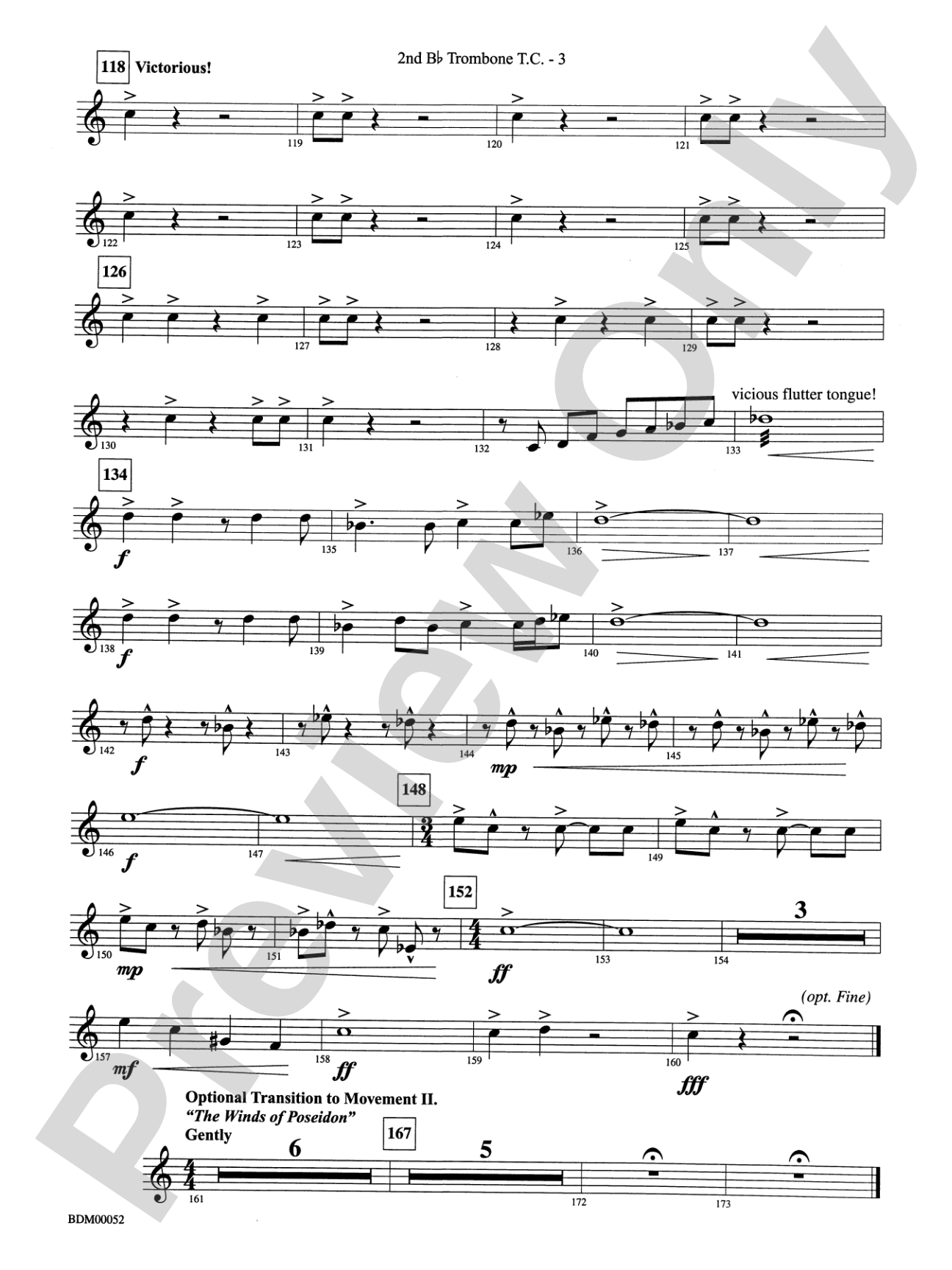 The Iliad (from The Odyssey (Symphony No. 2)): (wp) 2nd B-flat Trombone T.C.