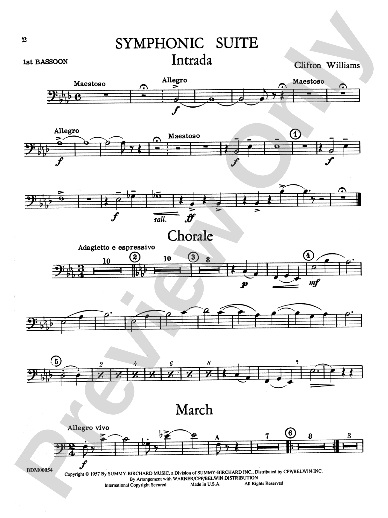 Symphonic Suite: Bassoon