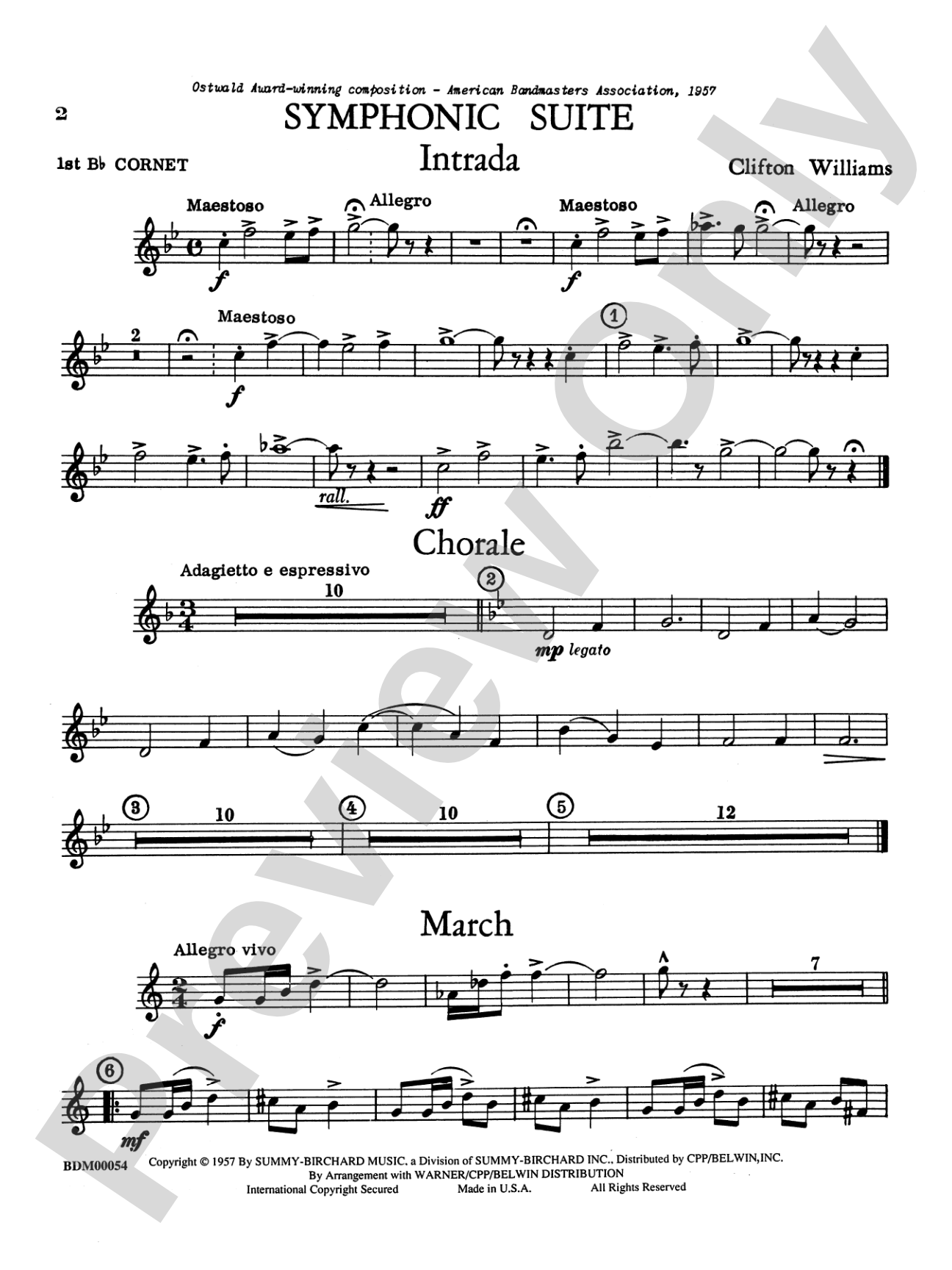 Symphonic Suite: 1st B-flat Cornet