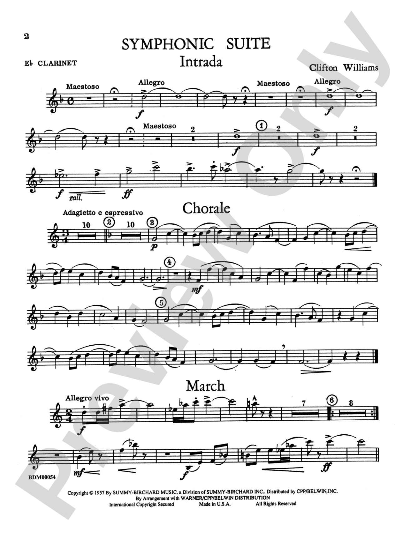 Symphonic Suite: E-flat Soprano Clarinet
