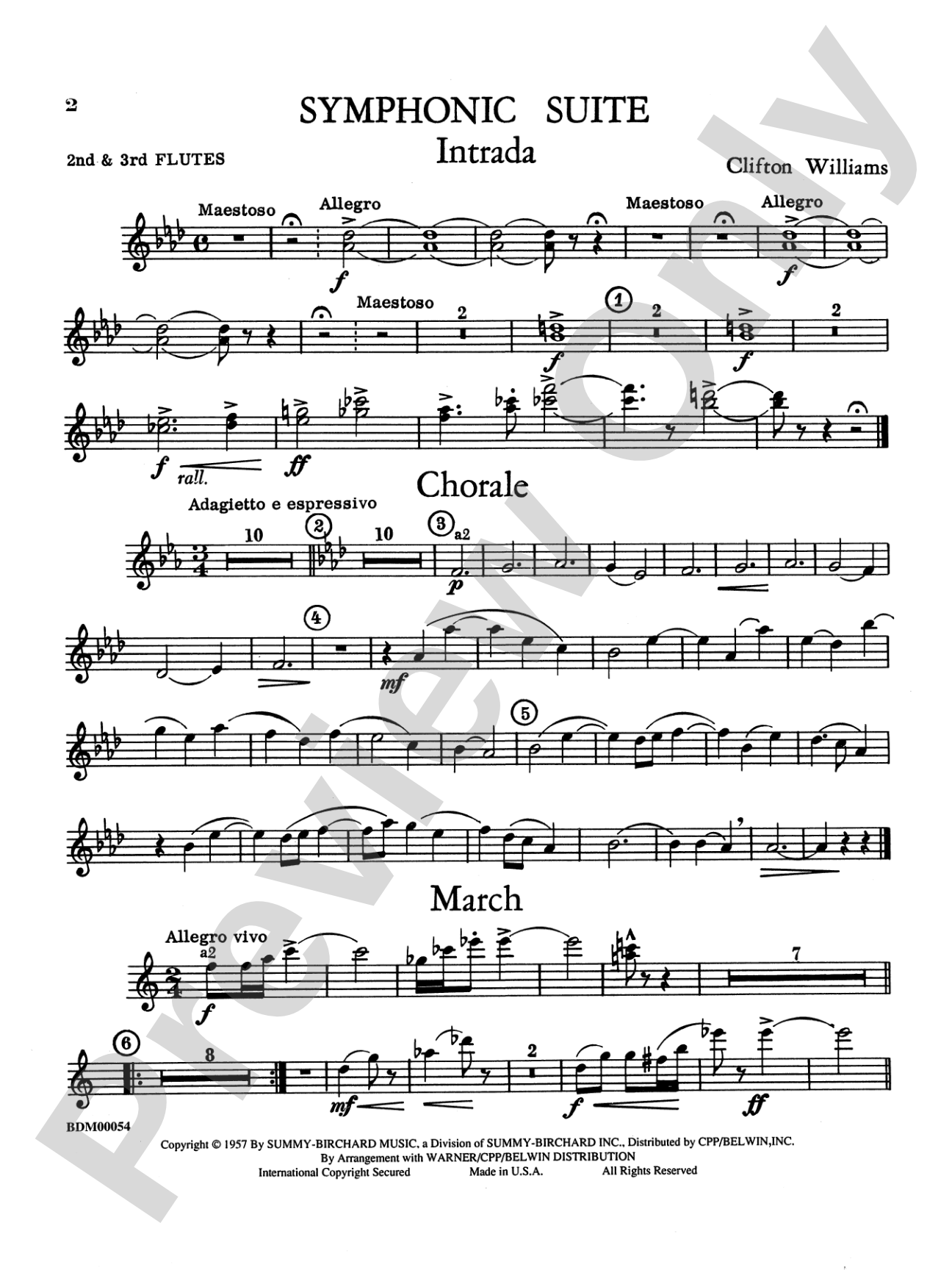Symphonic Suite: 2nd Flute