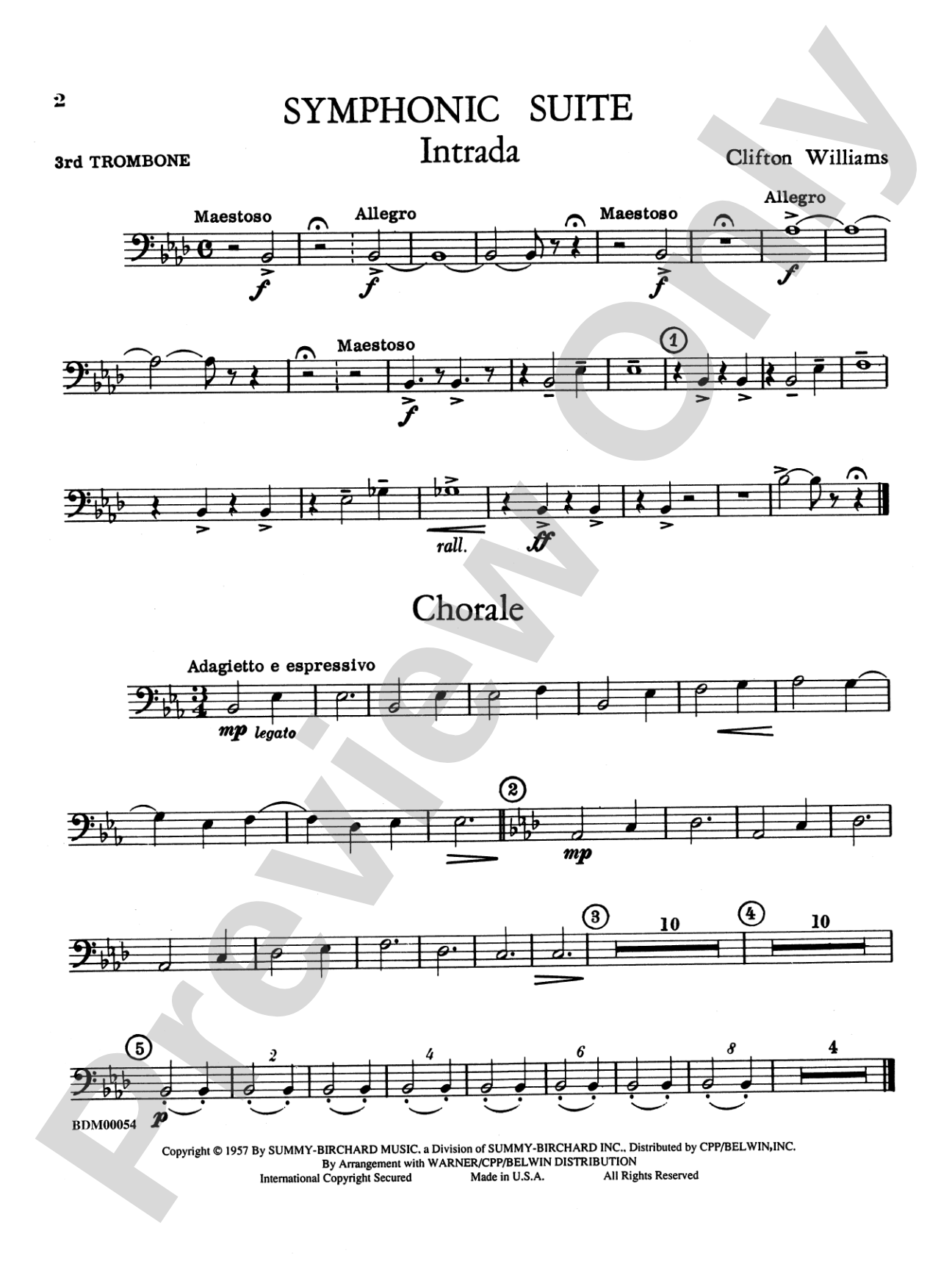 Symphonic Suite: 3rd Trombone