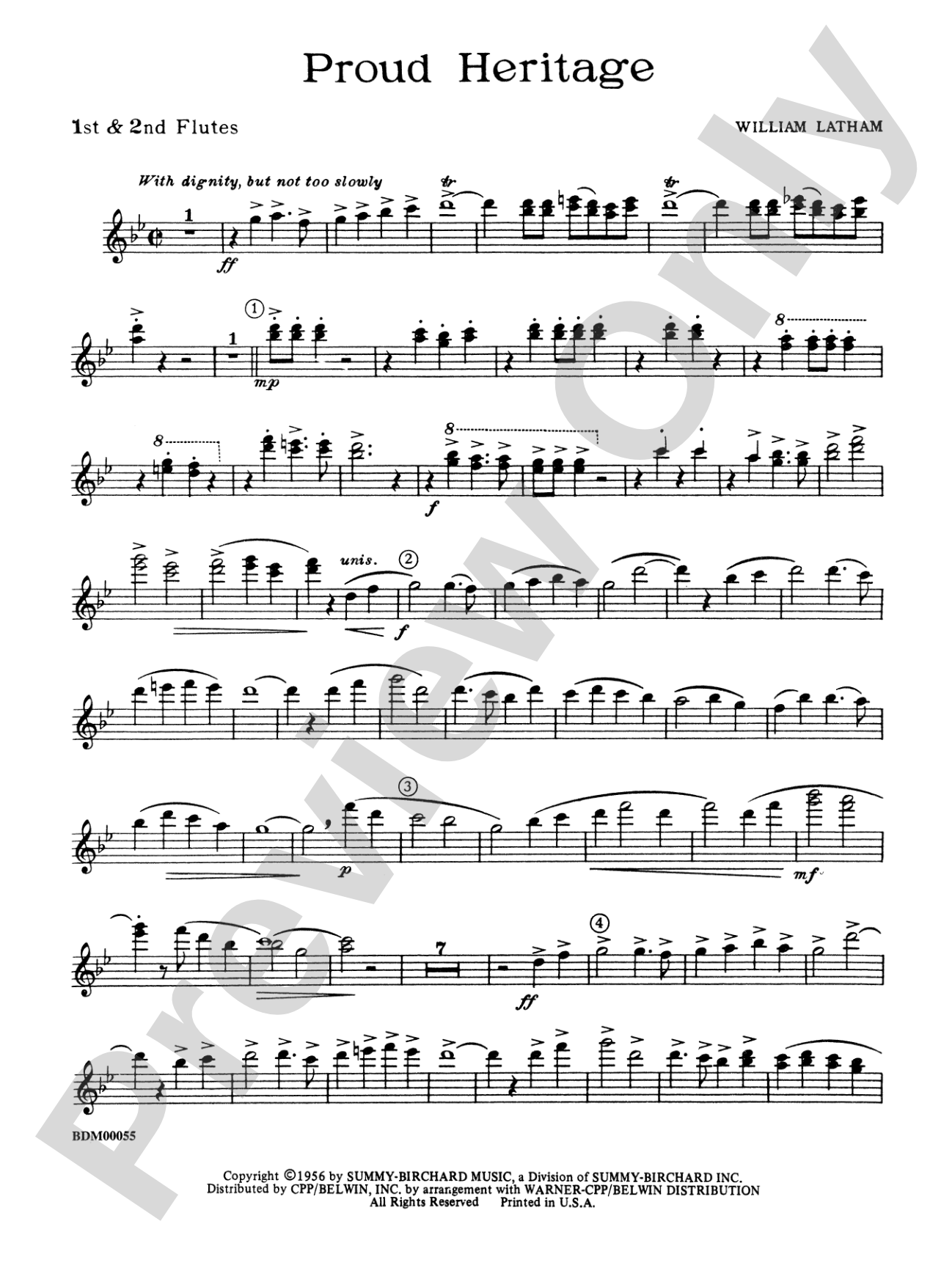 Proud Heritage: 1st & 2nd Flute
