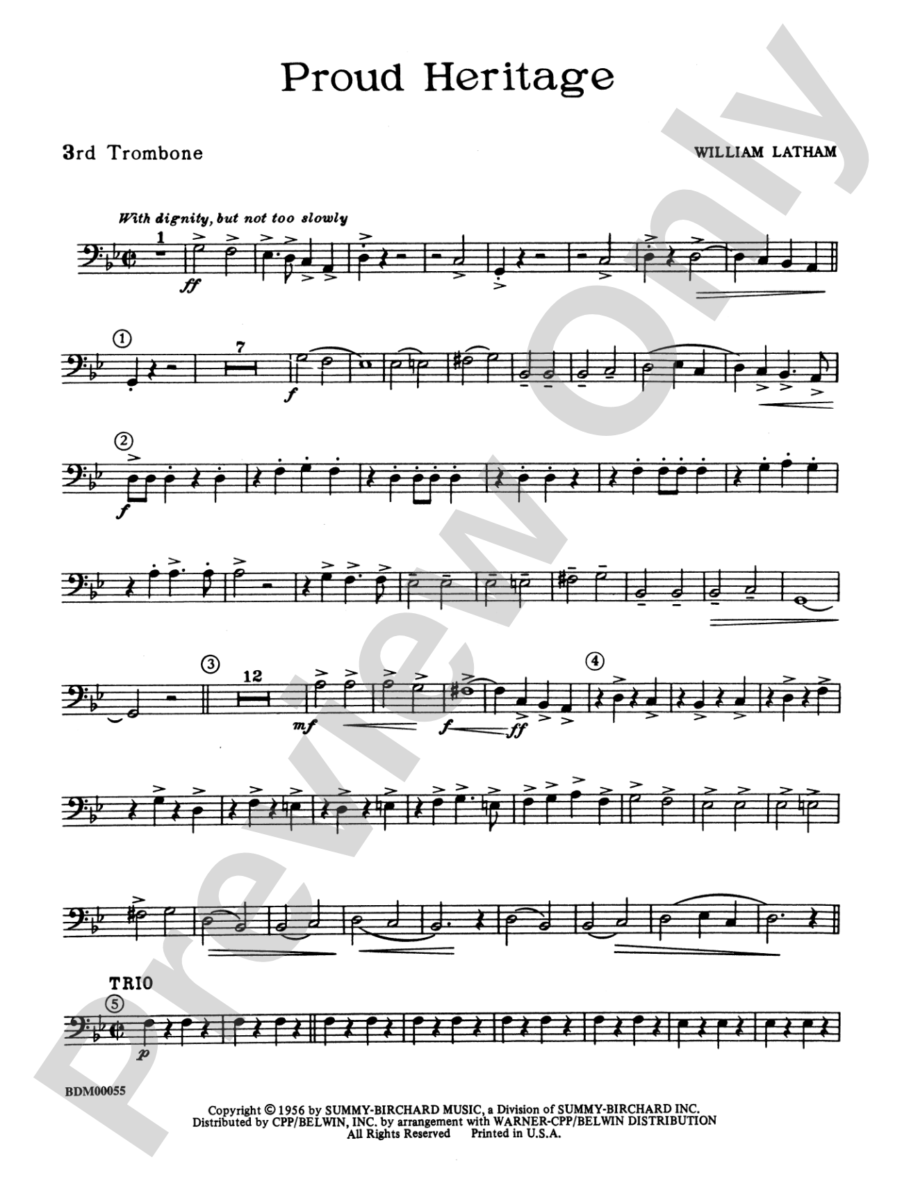 Proud Heritage: 3rd Trombone