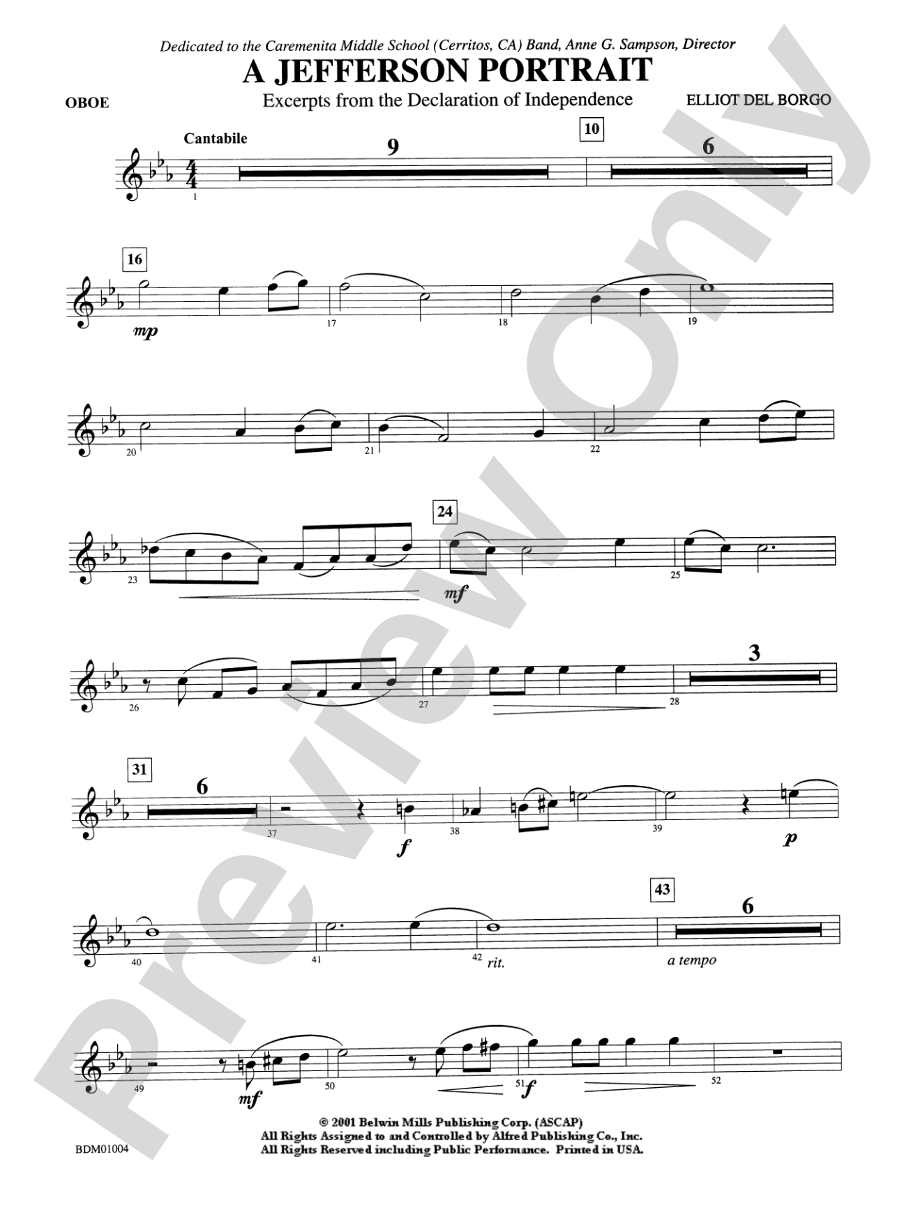 A Jefferson Portrait: Oboe