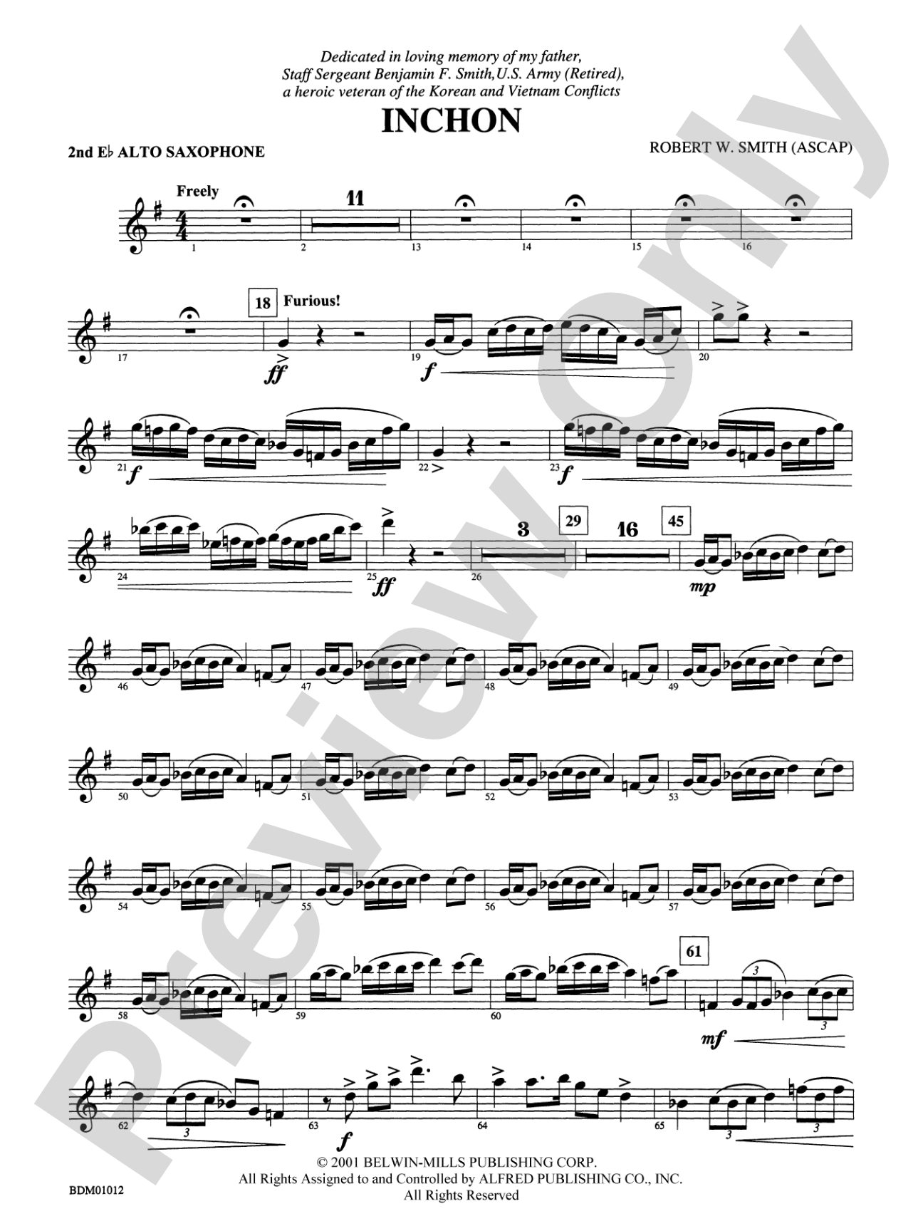 Inchon: 2nd E-flat Alto Saxophone