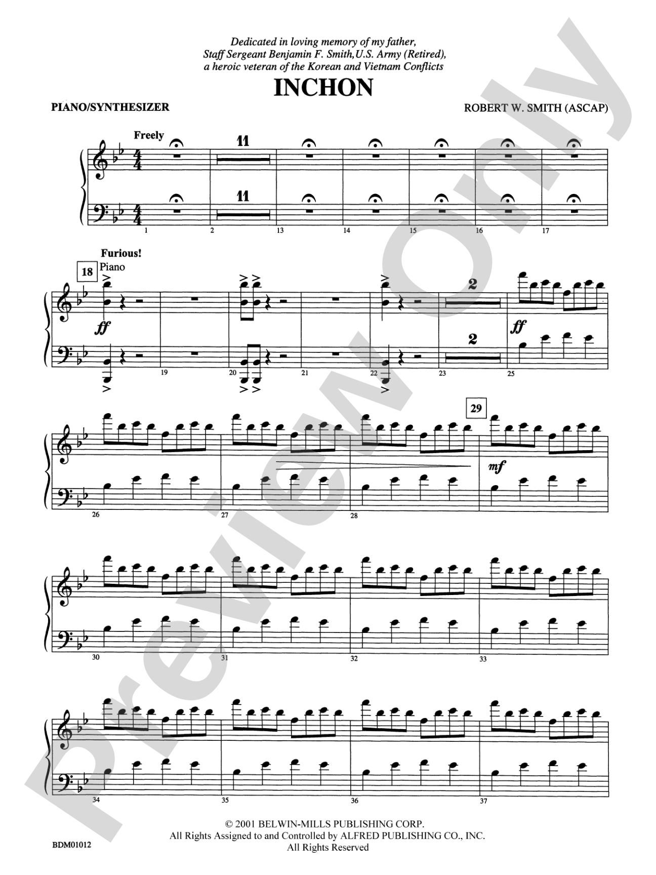 Inchon: Piano Accompaniment