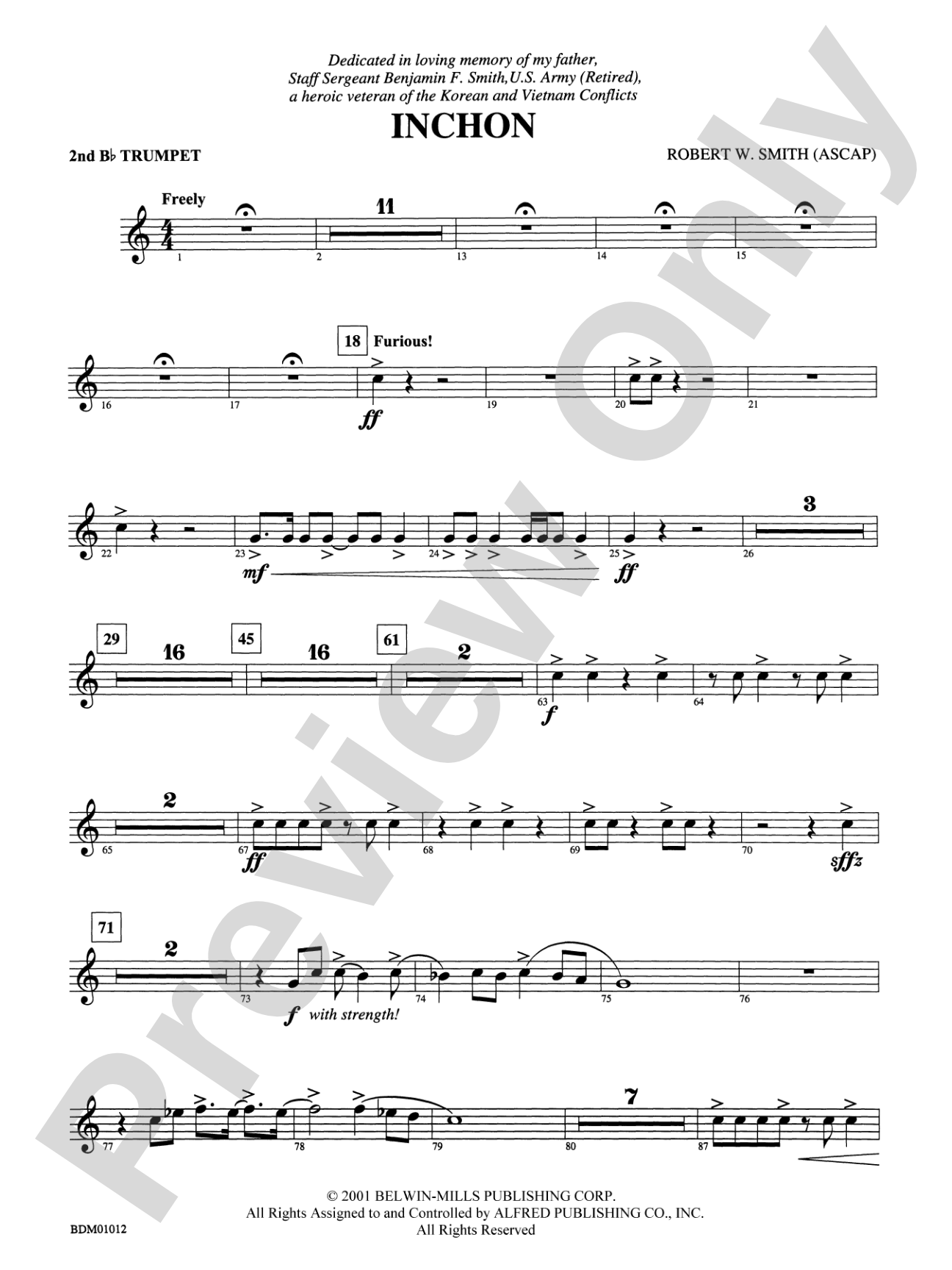 Inchon: 2nd B-flat Trumpet