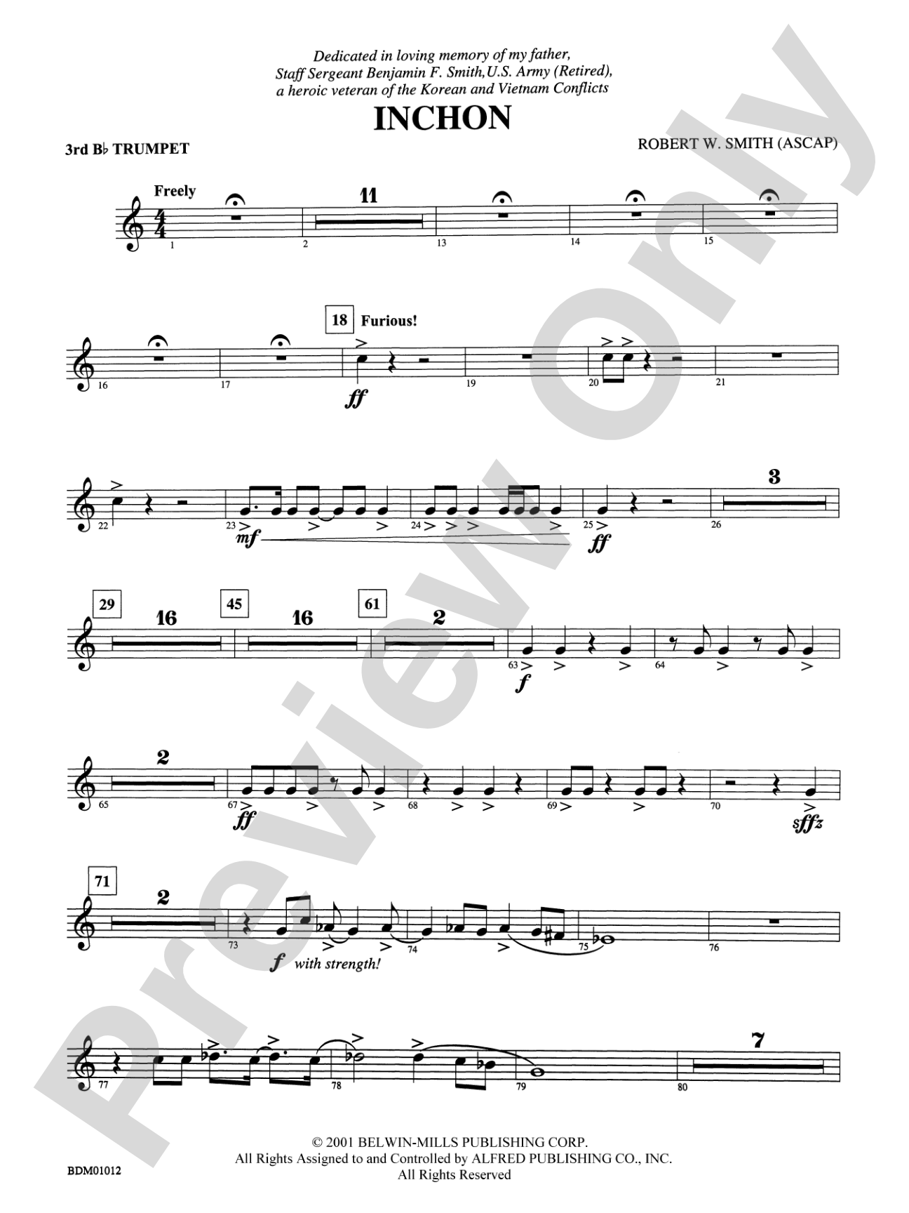 Inchon: 3rd B-flat Trumpet
