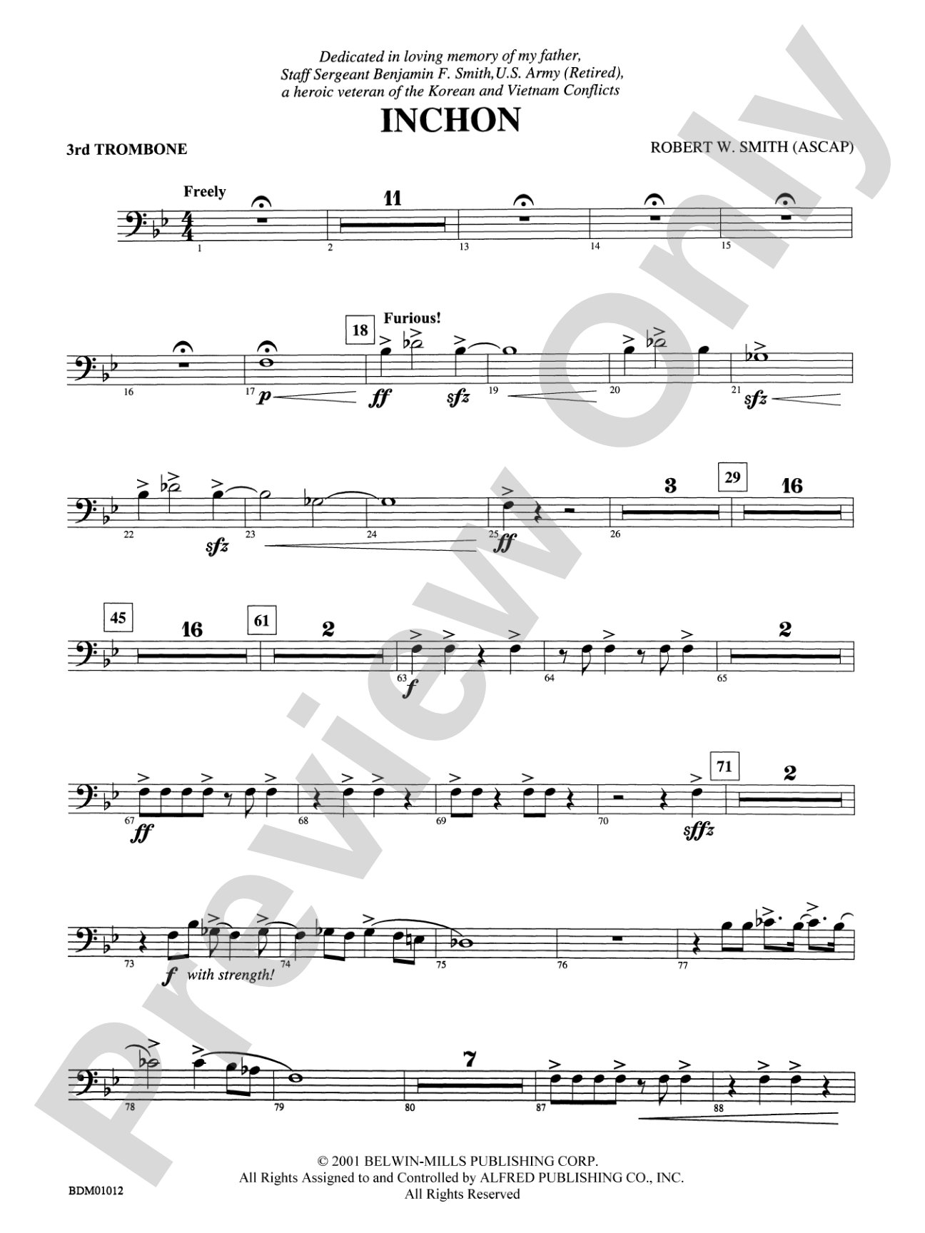 Inchon: 3rd Trombone