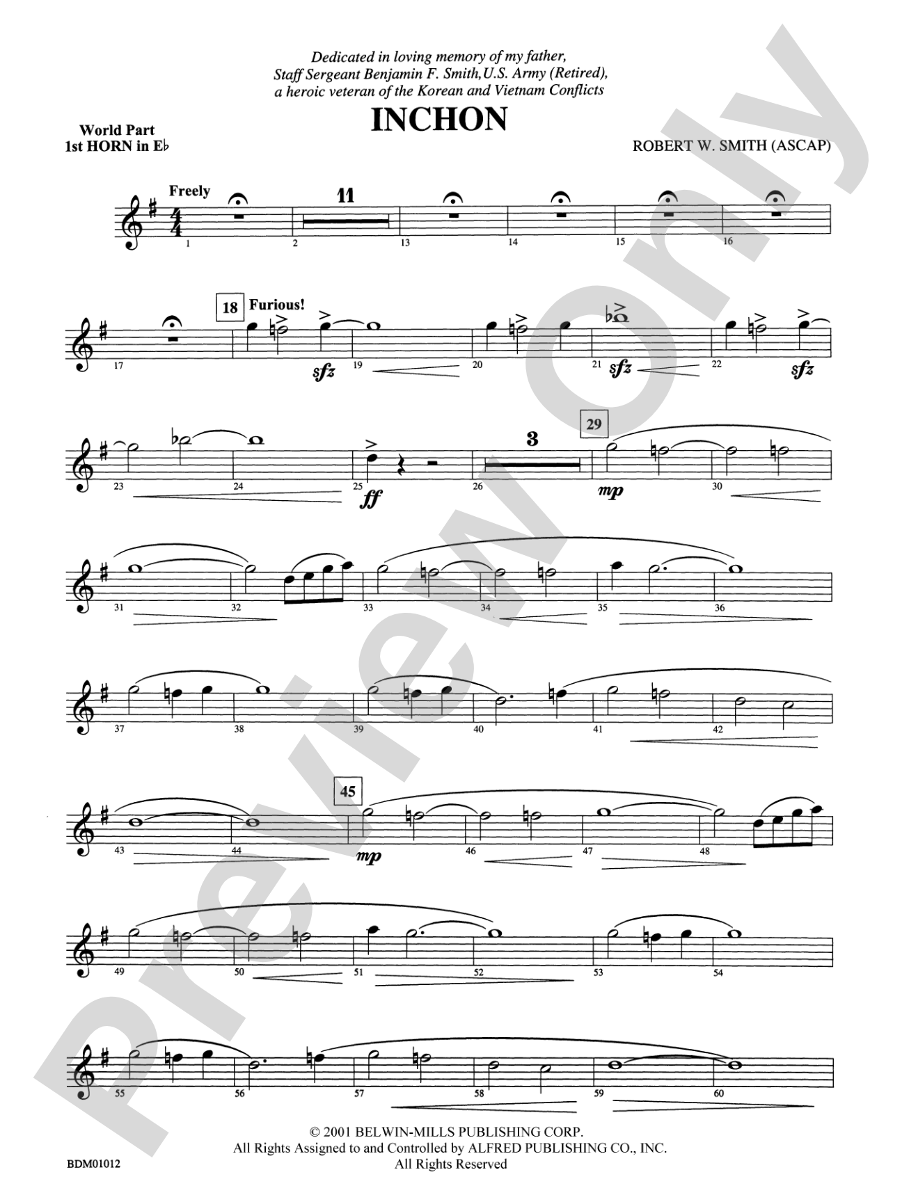 Inchon: (wp) 1st Horn in E-flat