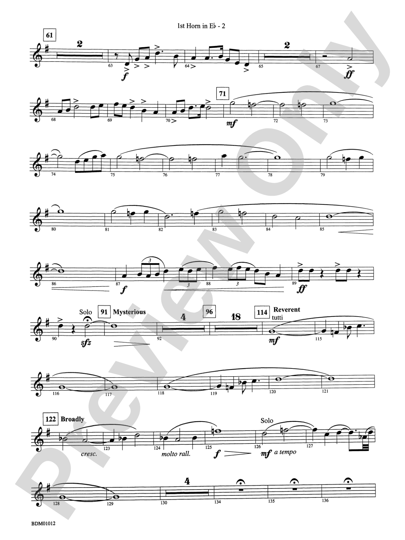 Inchon: (wp) 1st Horn in E-flat