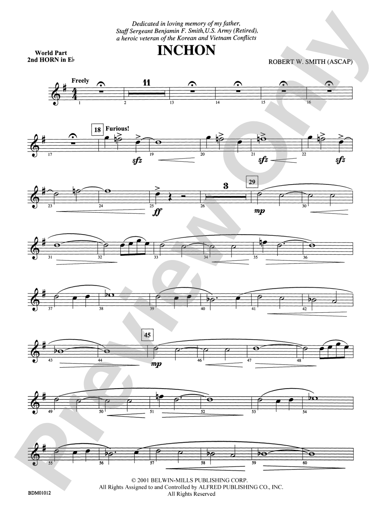 Inchon: (wp) 2nd Horn in E-flat