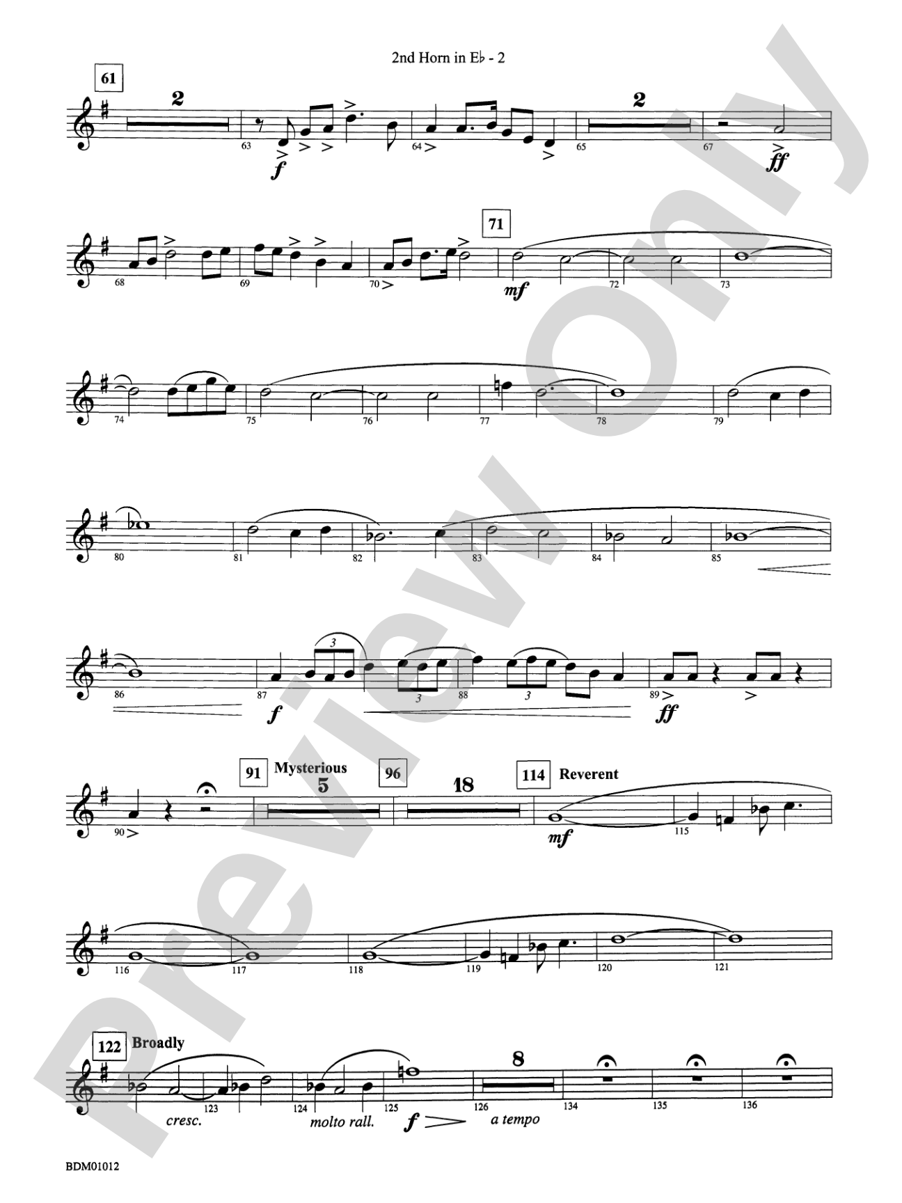 Inchon: (wp) 2nd Horn in E-flat