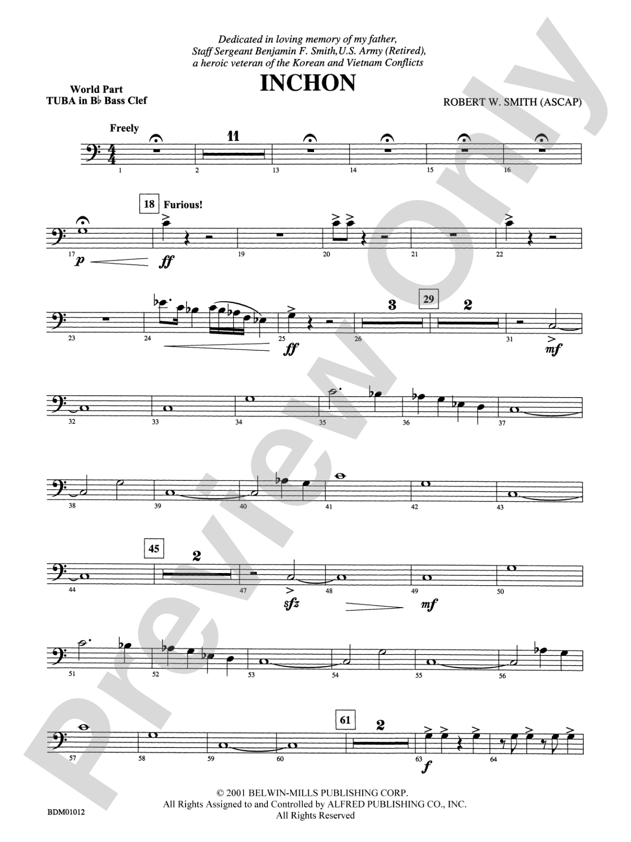 Inchon: (wp) B-flat Tuba B.C.