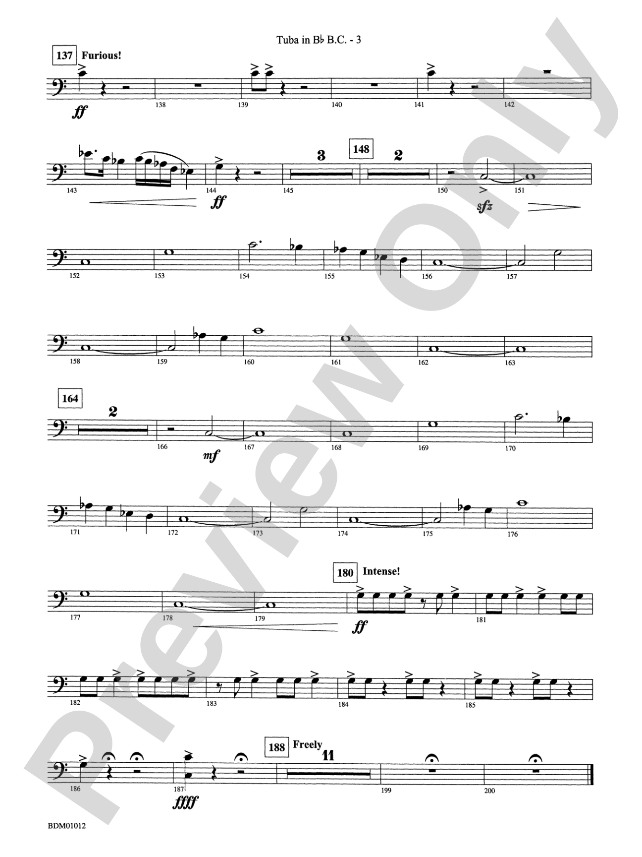 Inchon: (wp) B-flat Tuba B.C.