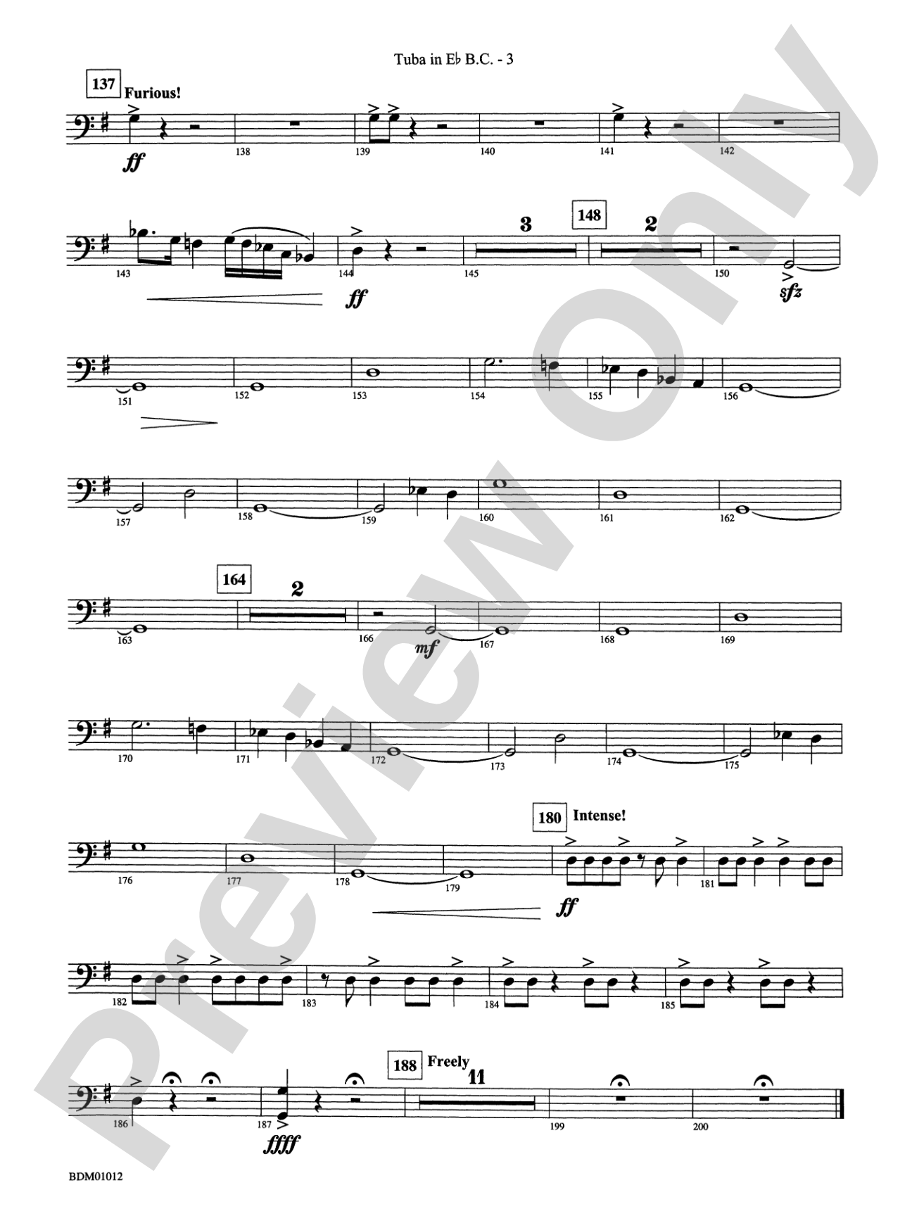 Inchon: (wp) E-flat Tuba B.C.