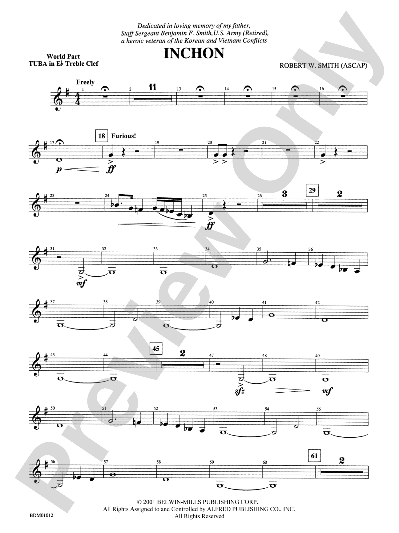 Inchon: (wp) E-flat Tuba T.C.
