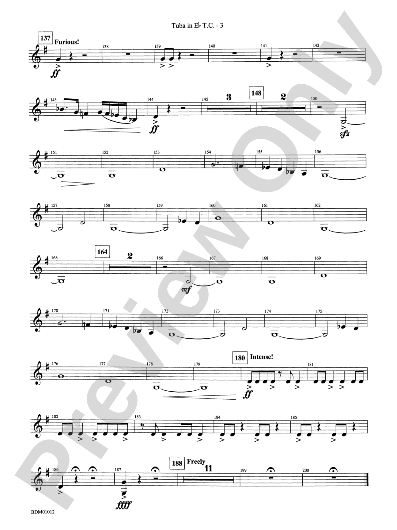 Inchon: (wp) E-flat Tuba T.C.