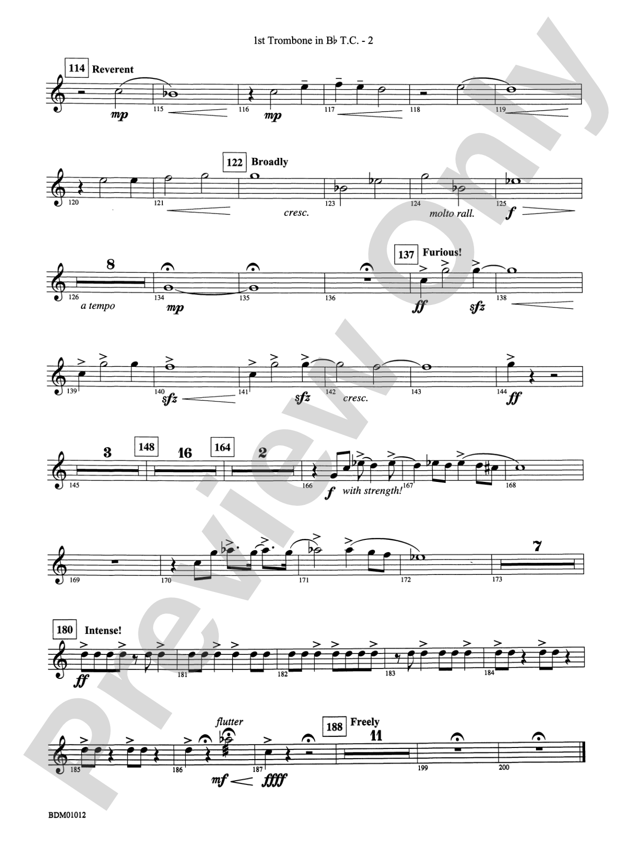 Inchon: (wp) 1st B-flat Trombone T.C.